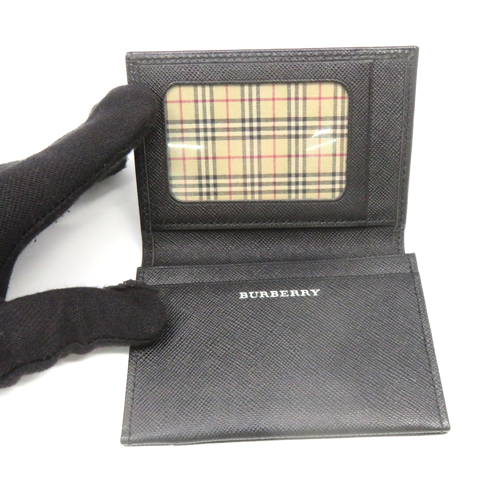 BURBERRY 牛皮皮革Card Case卡套黑色