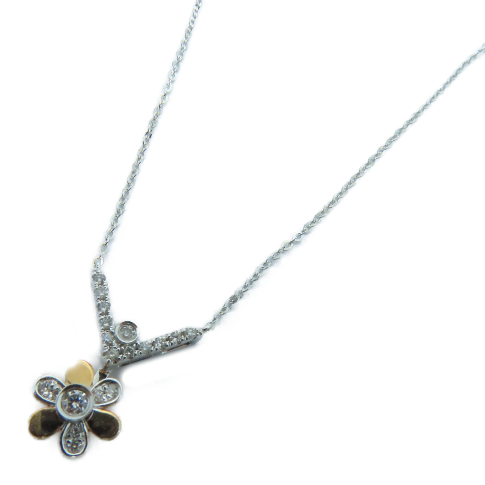 JEWELRY 【激減優惠】18K白金Diamond Necklace 0.122ct鑽石項鍊