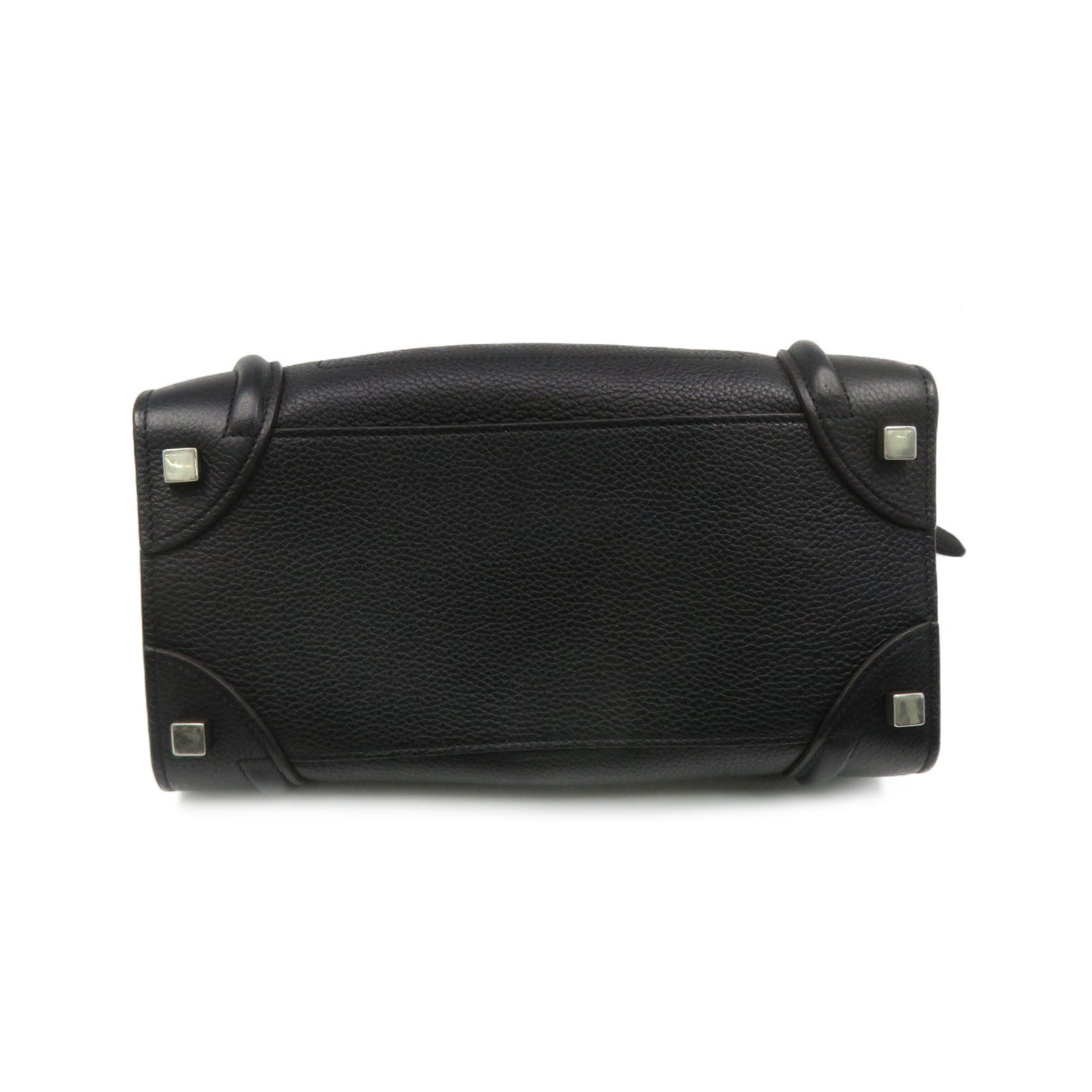 CELINE 【激減優惠】牛皮皮革Micro Luggage Hand Bag手挽袋黑色