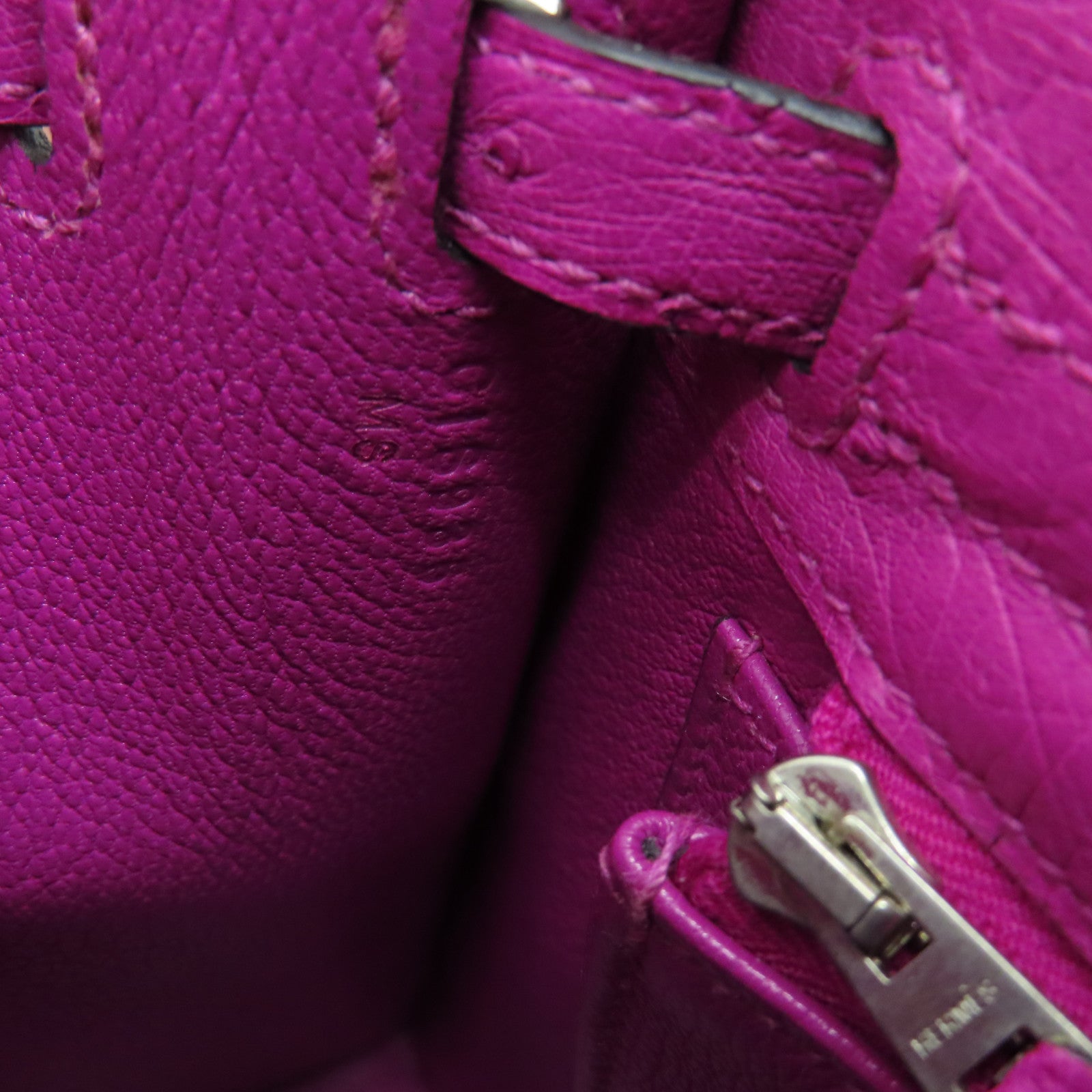 HERMES 鸵鸟皮 Birkin 25 手提包