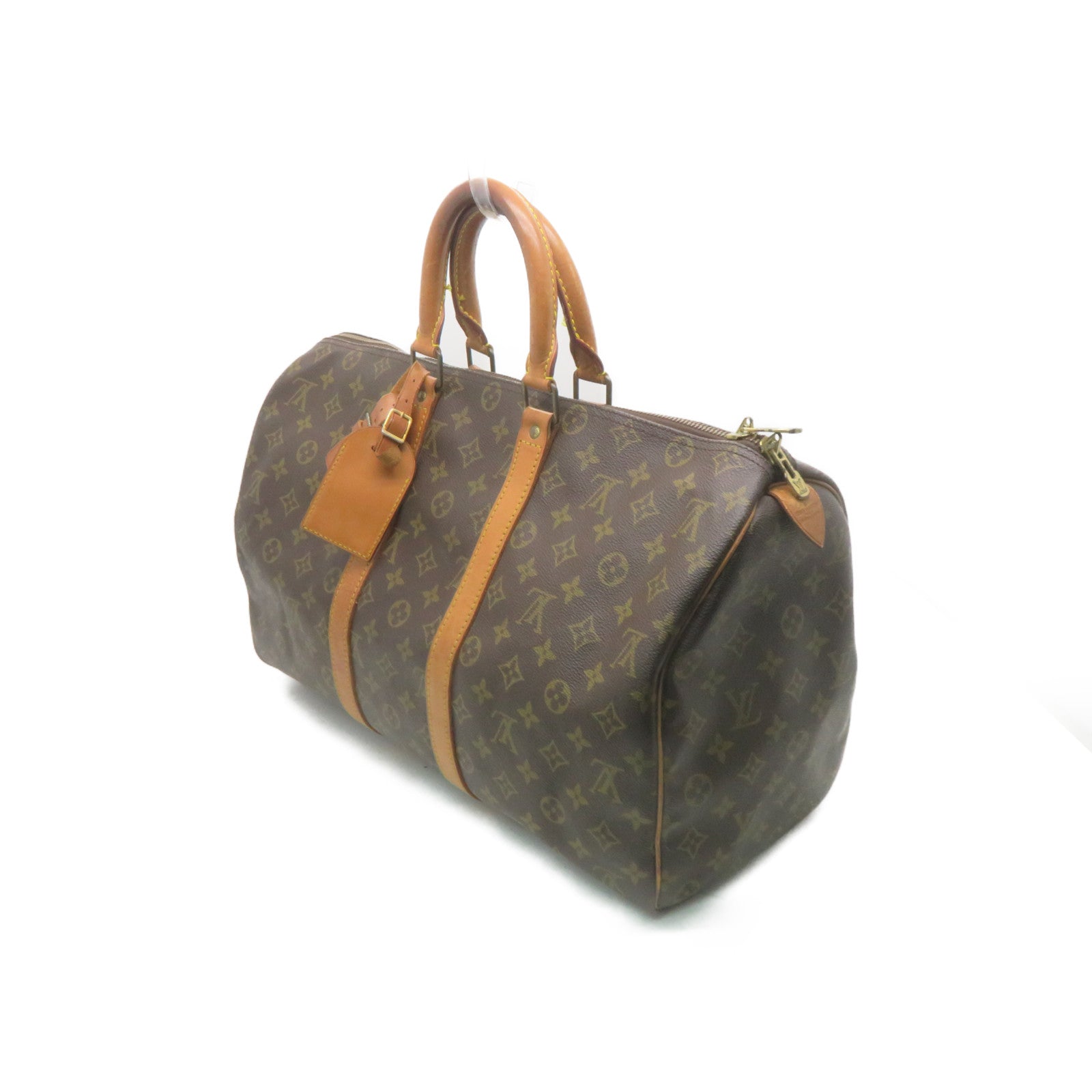 LOUIS VUITTON Monogram Keepall 45 Boston Bag旅行包啡色