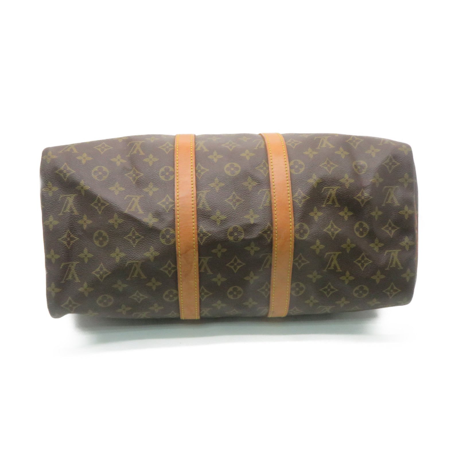 LOUIS VUITTON Monogram Keepall 45 Boston Bag旅行包啡色