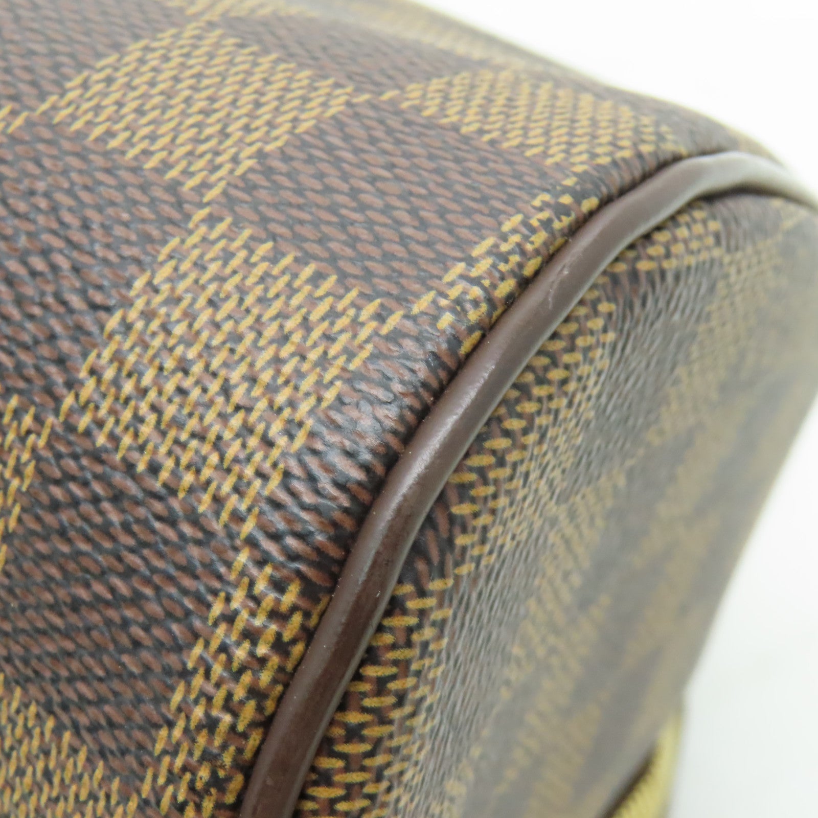 LOUIS VUITTON Damier Ribera MM金扣手挽袋啡色