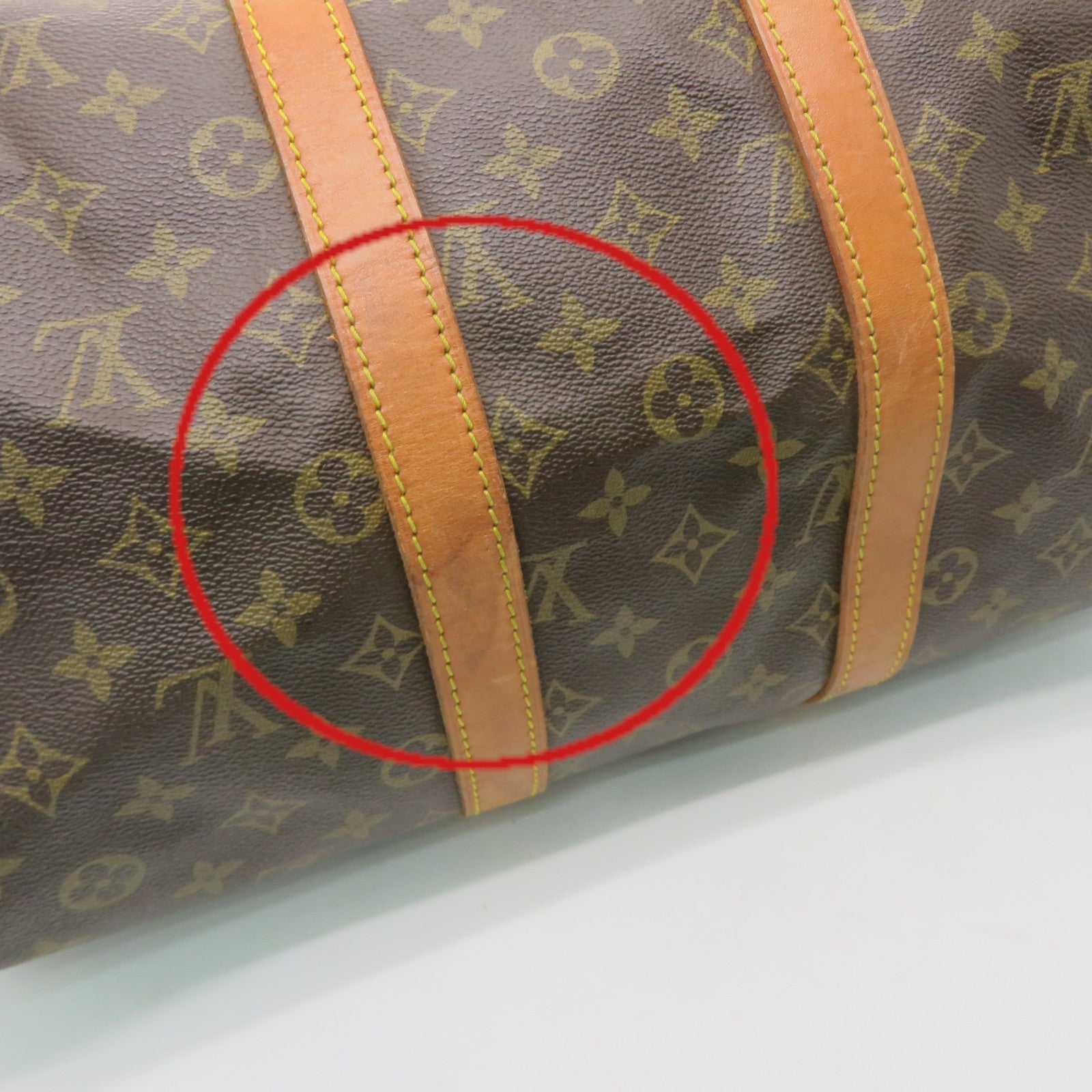 LOUIS VUITTON Monogram Keepall 45 Boston Bag旅行包啡色