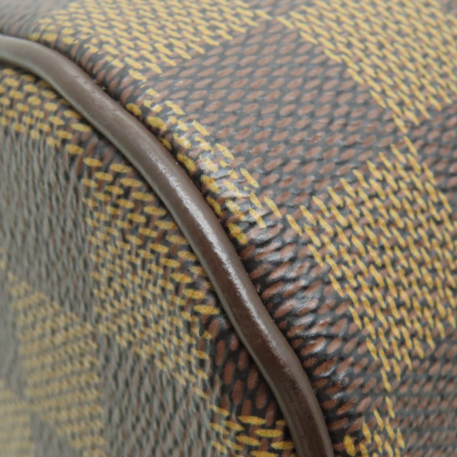 LOUIS VUITTON Damier Ribera MM金扣手挽袋啡色