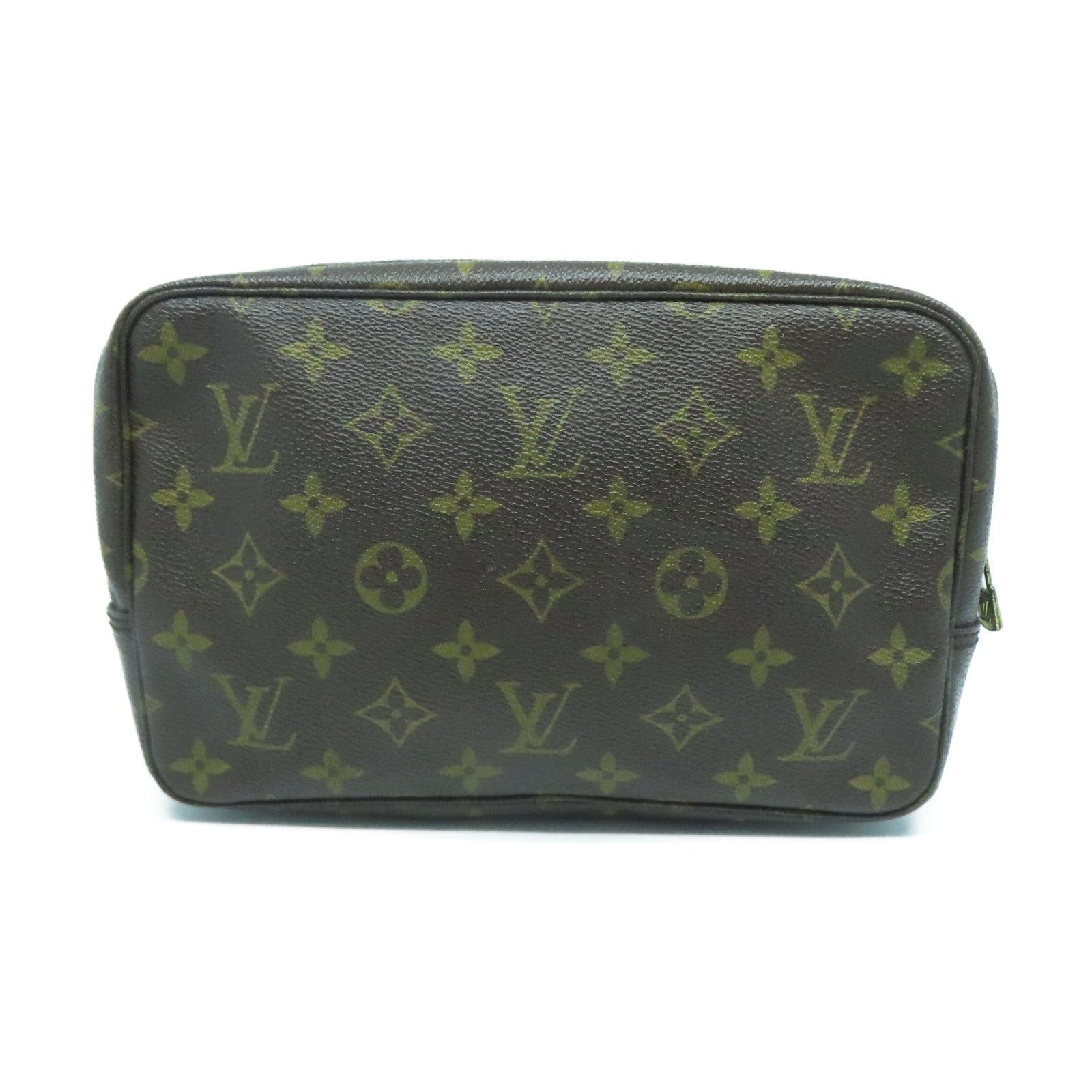 LOUIS VUITTON 【激減優惠】Monogram Trousse Toilette 28金扣手拿包啡色