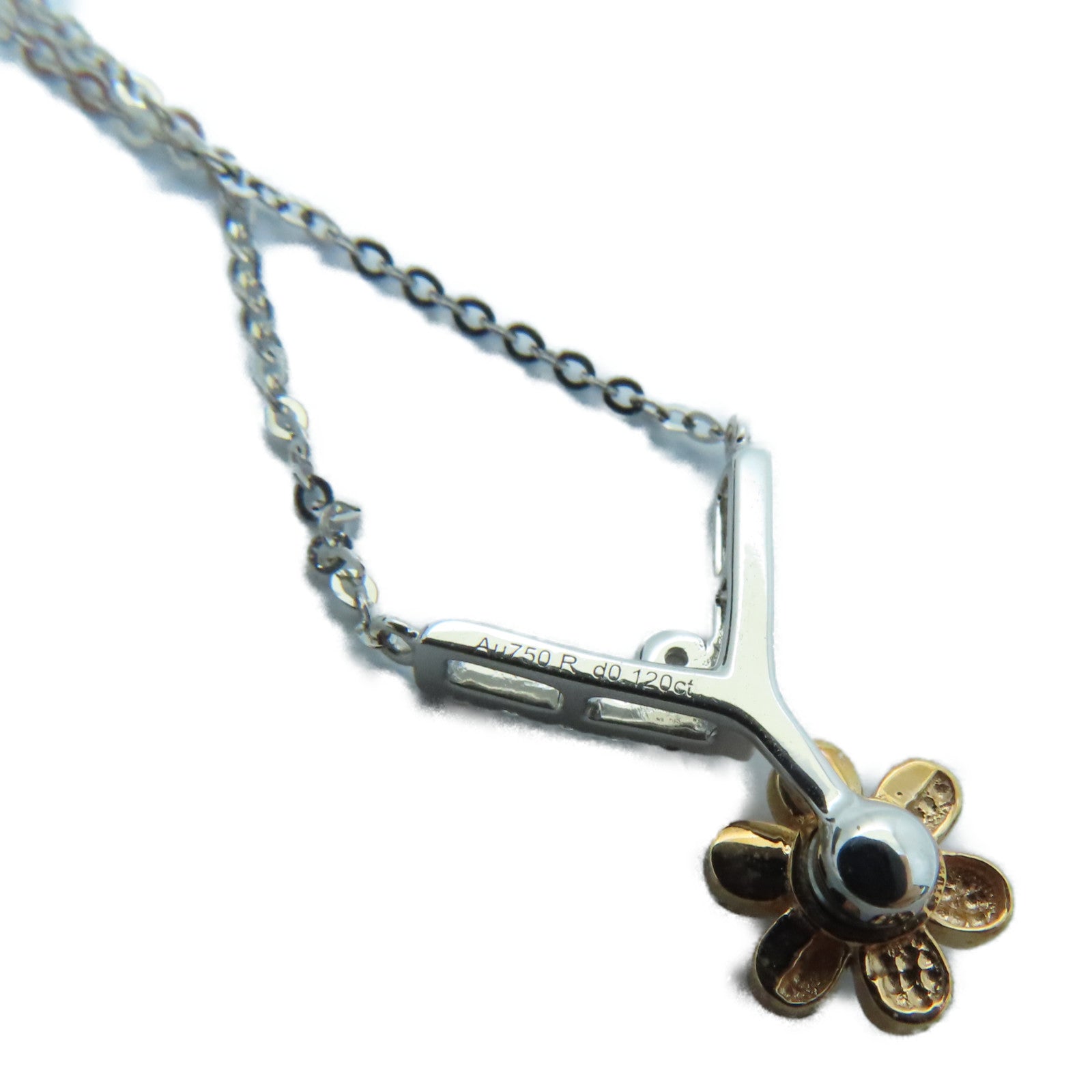 JEWELRY 【激減優惠】18K白金Diamond Necklace 0.122ct鑽石項鍊