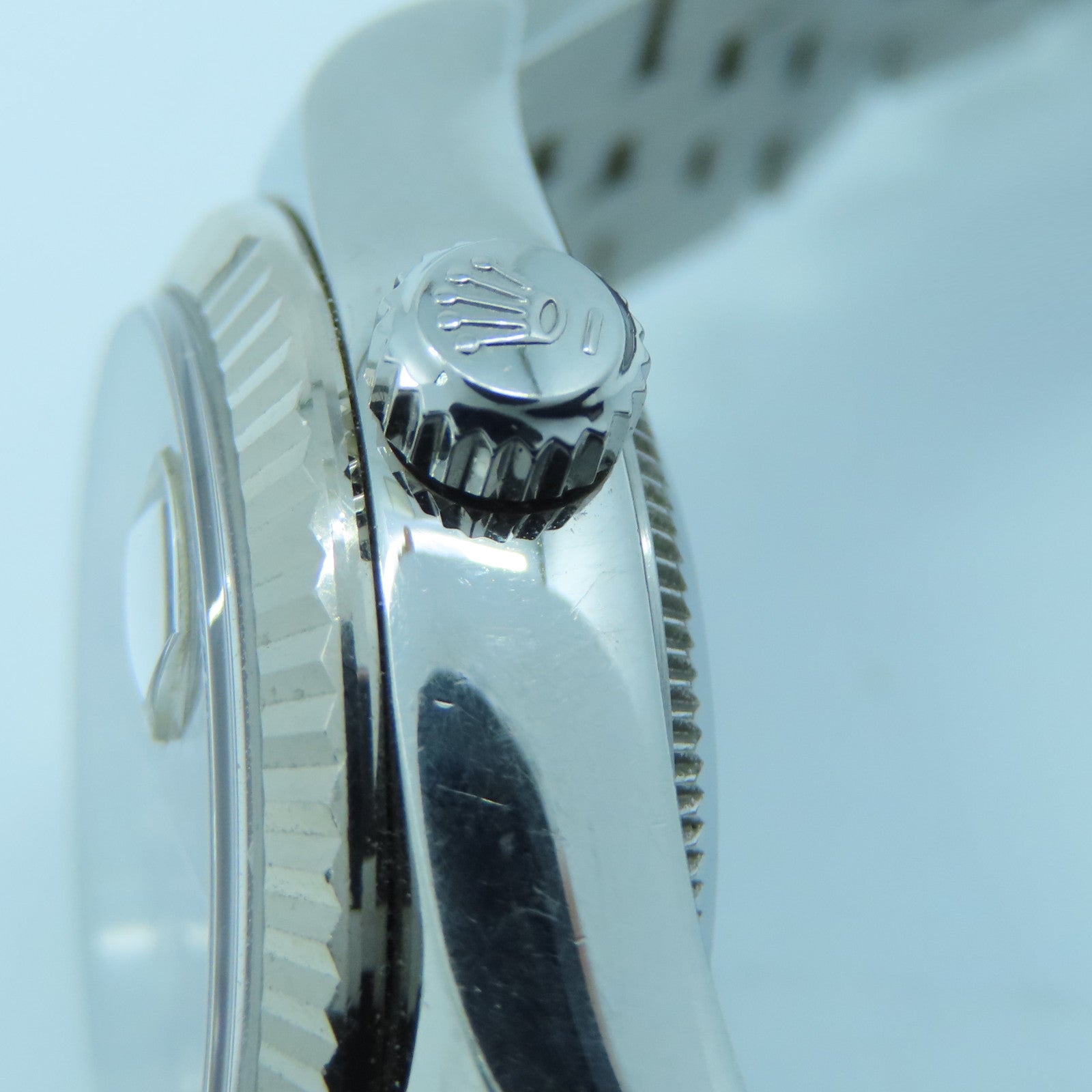 ROLEX Datejust18K白金/不锈钢手表自动机芯黑色
