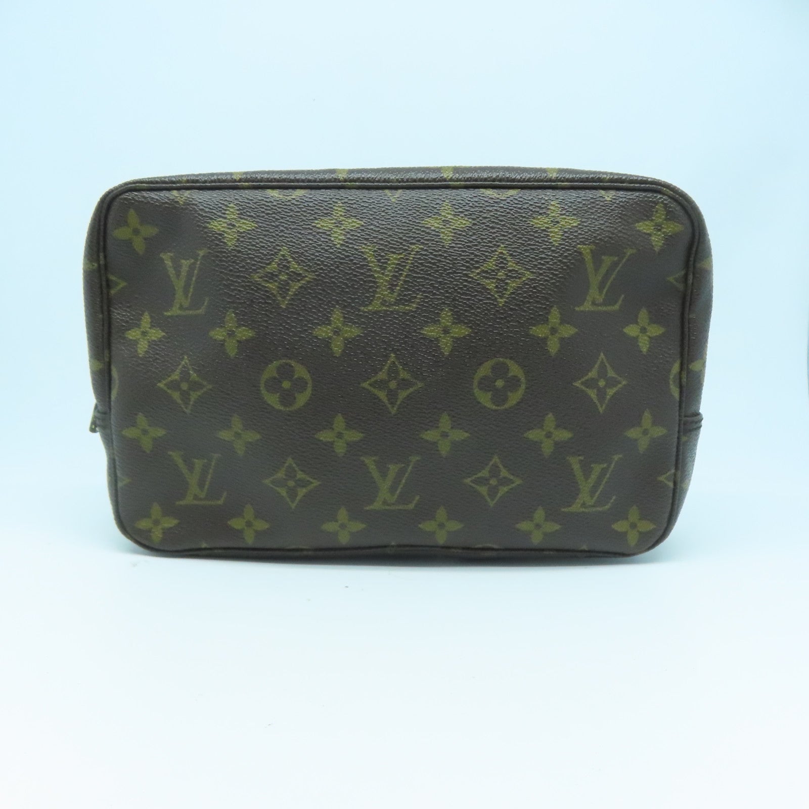 LOUIS VUITTON 【激減優惠】Monogram Trousse Toilette 28金扣手拿包啡色