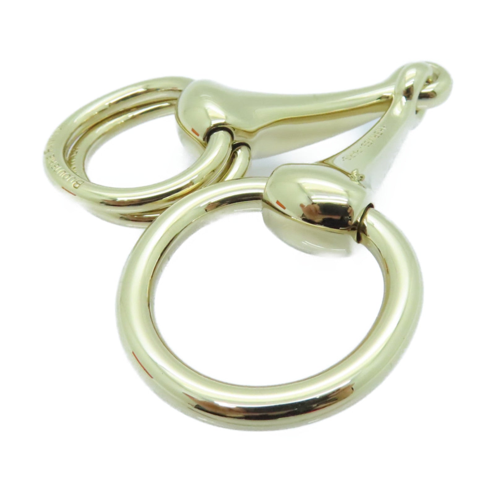 HERMES Metal Scarf Ring Gold