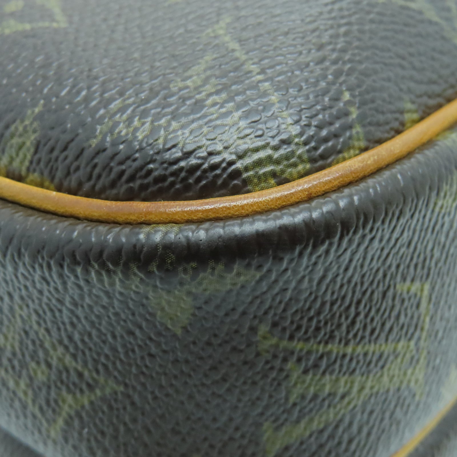 LOUIS VUITTON Monogram Reporter PM金扣肩背袋啡色