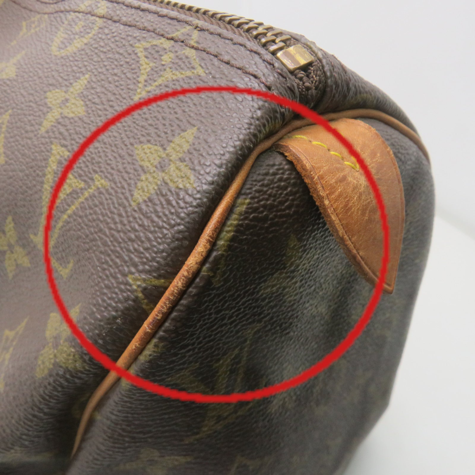 LOUIS VUITTON Monogram Keepall 45 Boston Bag旅行包啡色