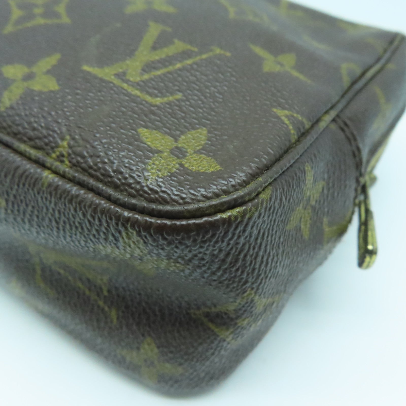 LOUIS VUITTON 【激減優惠】Monogram Trousse Toilette 28金扣手拿包啡色