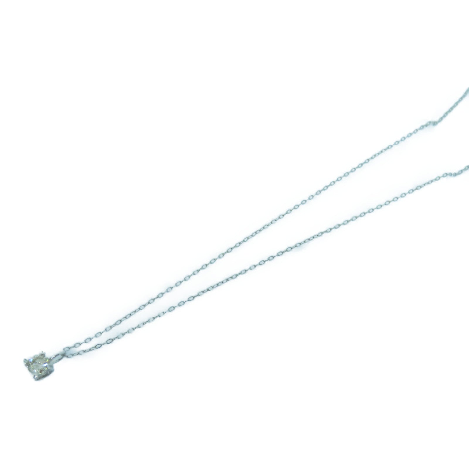 JEWELRY 18K白金Diamond Necklace 0.20ct钻石项链