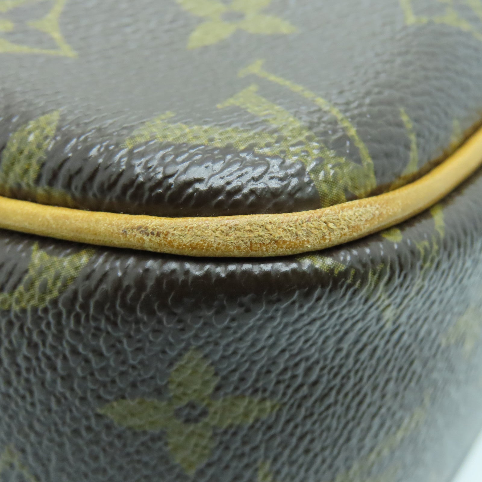 LOUIS VUITTON Monogram Reporter PM金扣肩背袋啡色