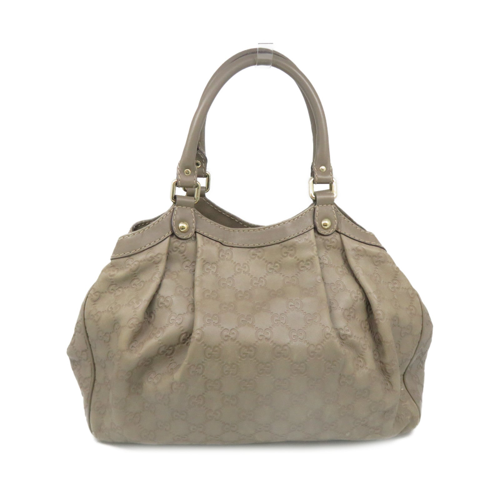 GUCCI 【激减优惠】牛皮皮革Sukey Tote Bag手挽袋灰色