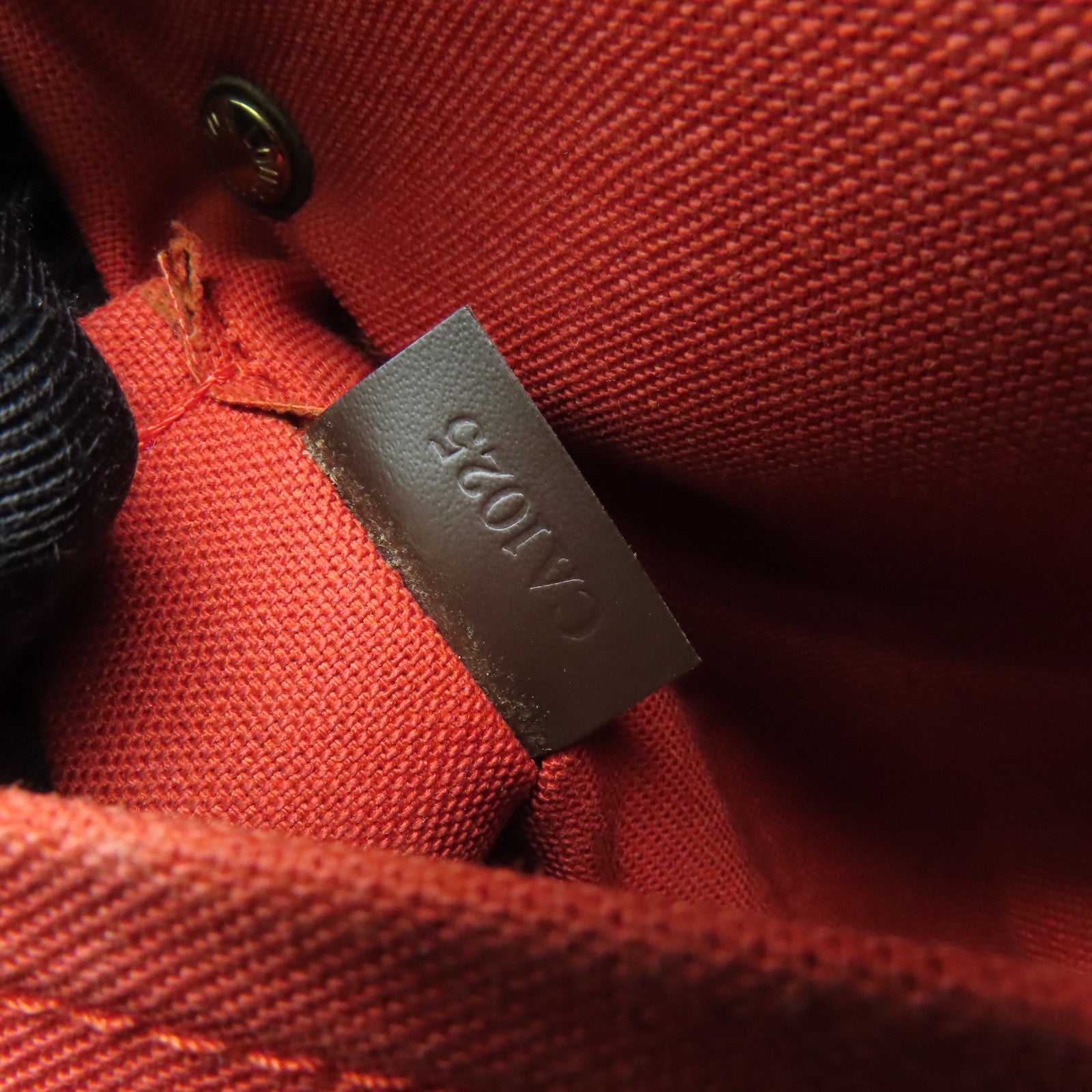 LOUIS VUITTON Damier Ribera MM金扣手挽袋啡色