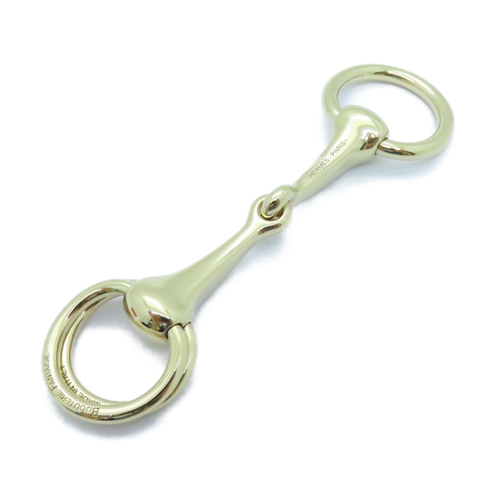 HERMES Metal Scarf Ring Gold