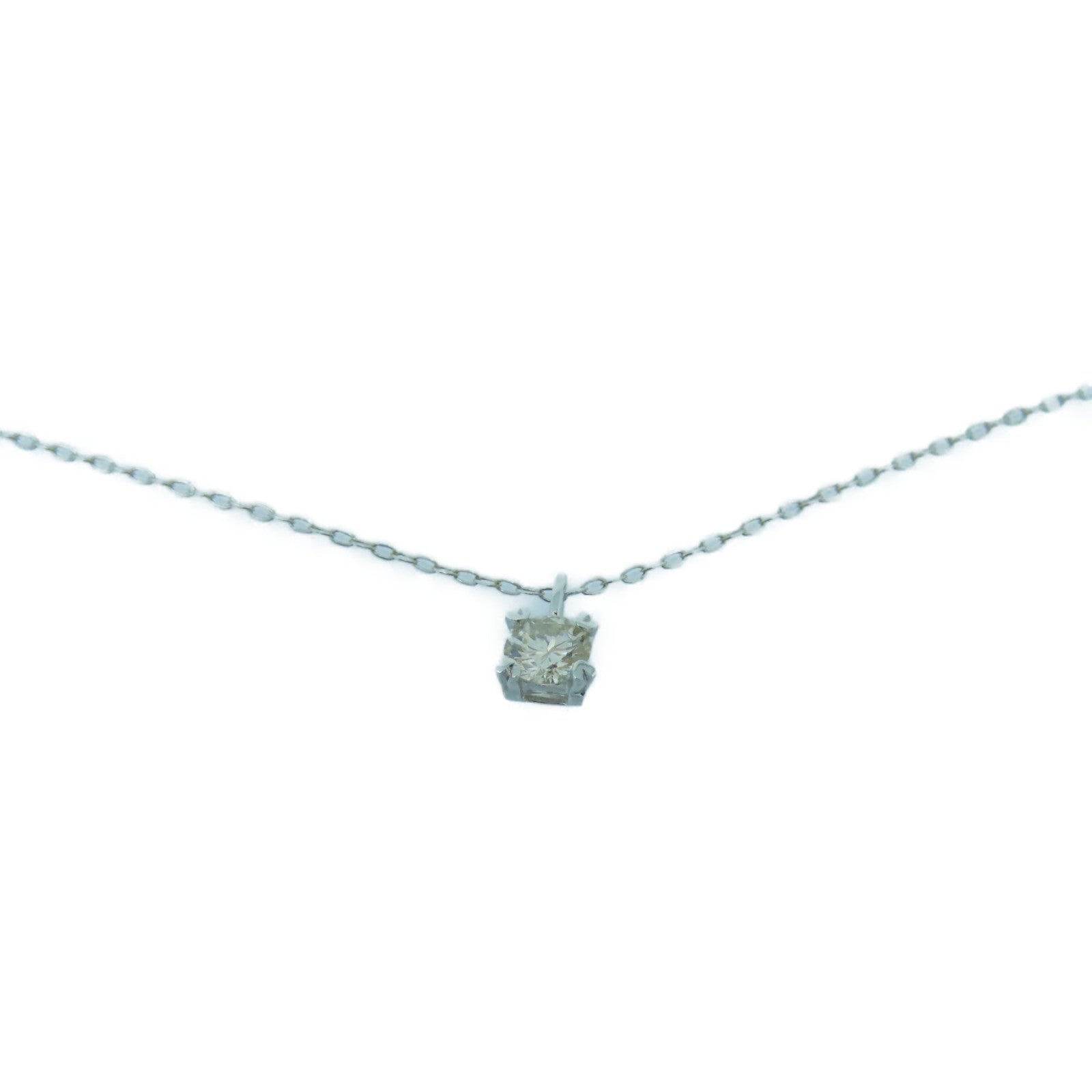 JEWELRY 18K白金Diamond Necklace 0.20ct钻石项链
