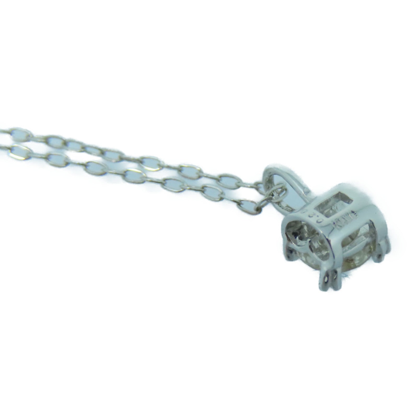 JEWELRY 18K白金Diamond Necklace 0.20ct钻石项链