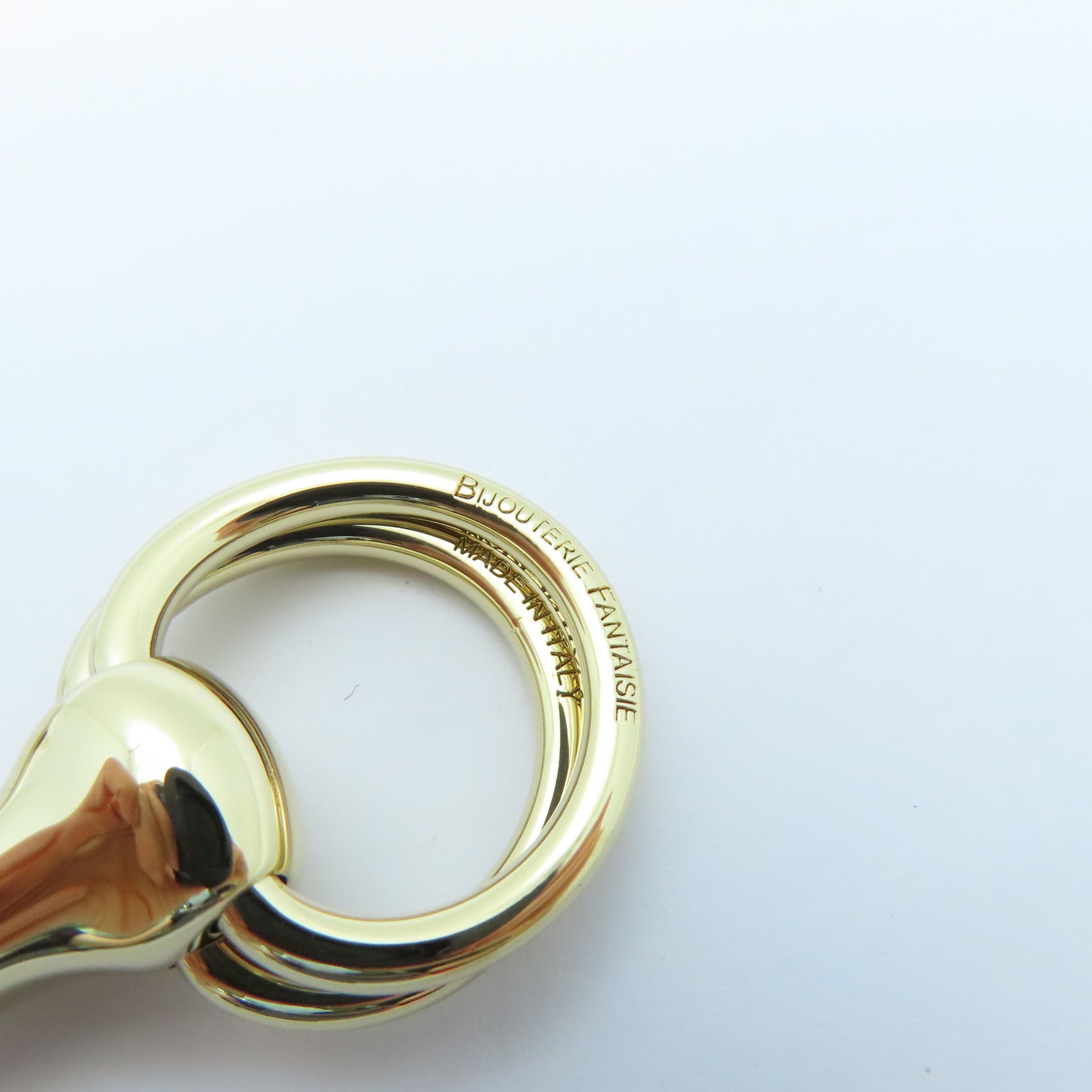 HERMES Metal Scarf Ring Gold