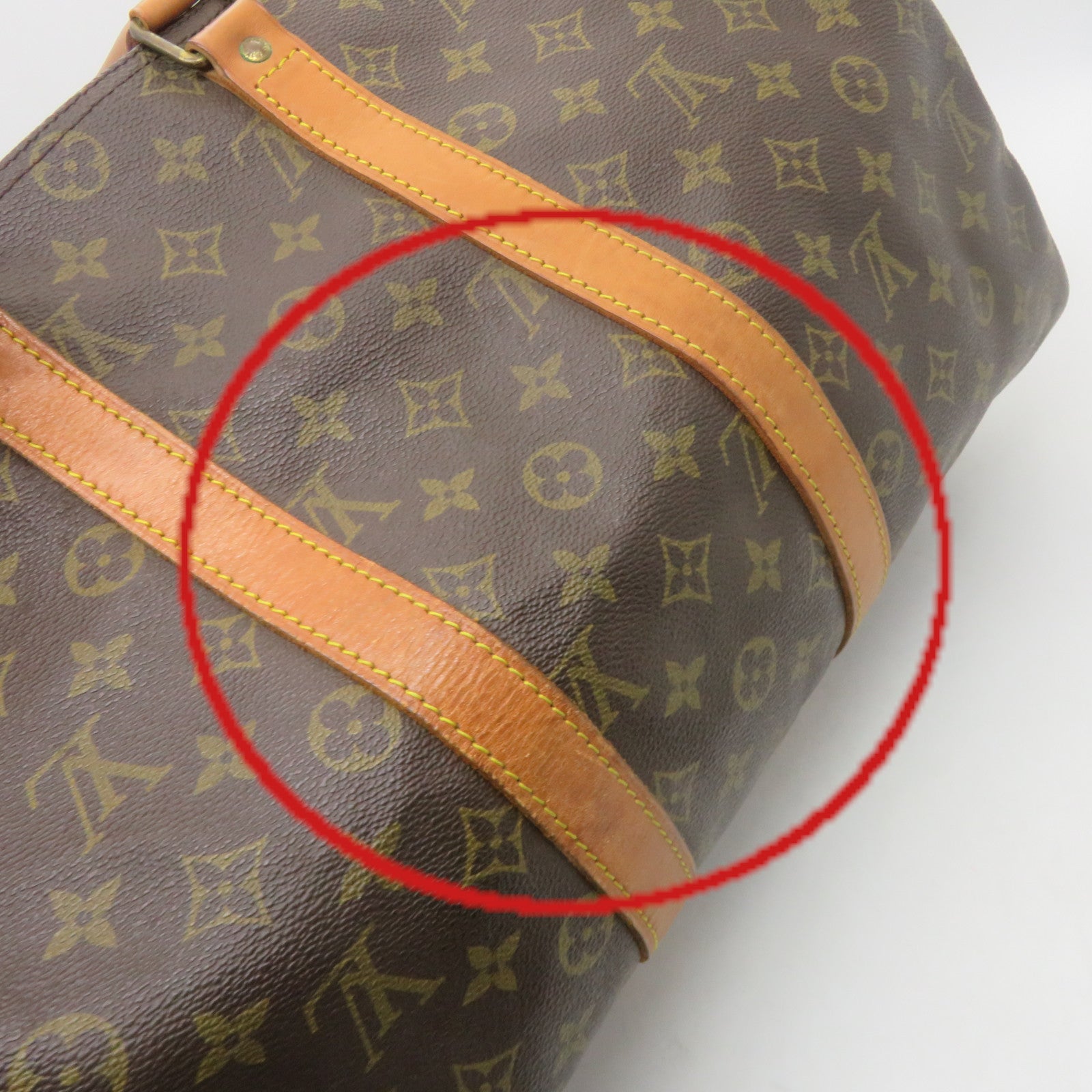LOUIS VUITTON Monogram Keepall 45 Boston Bag旅行包啡色
