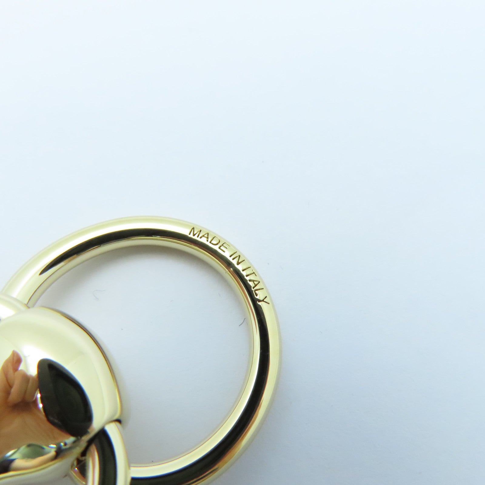 HERMES Metal Scarf Ring Gold