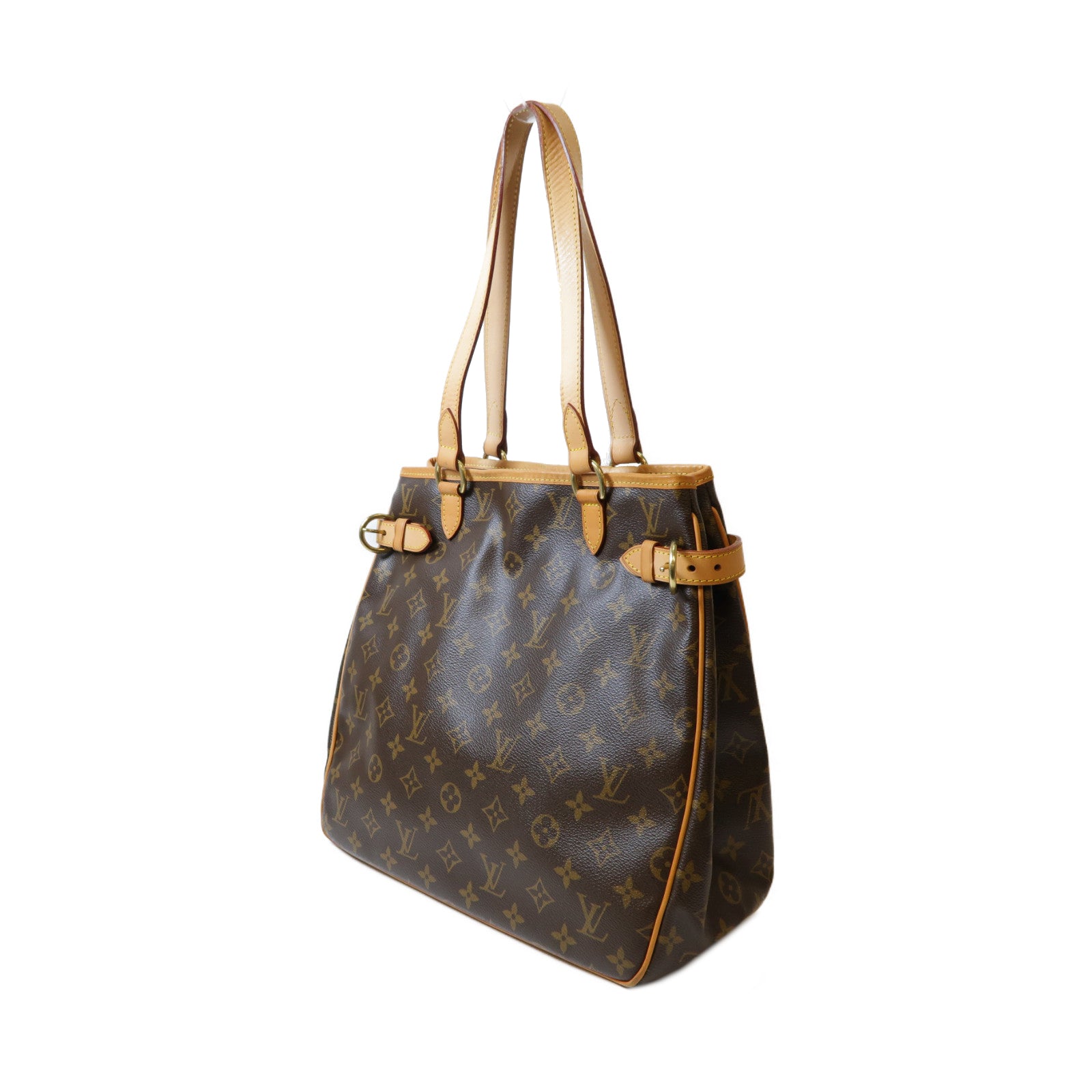 LOUIS VUITTON Monogram Batignolles Horizont金扣肩背袋啡色