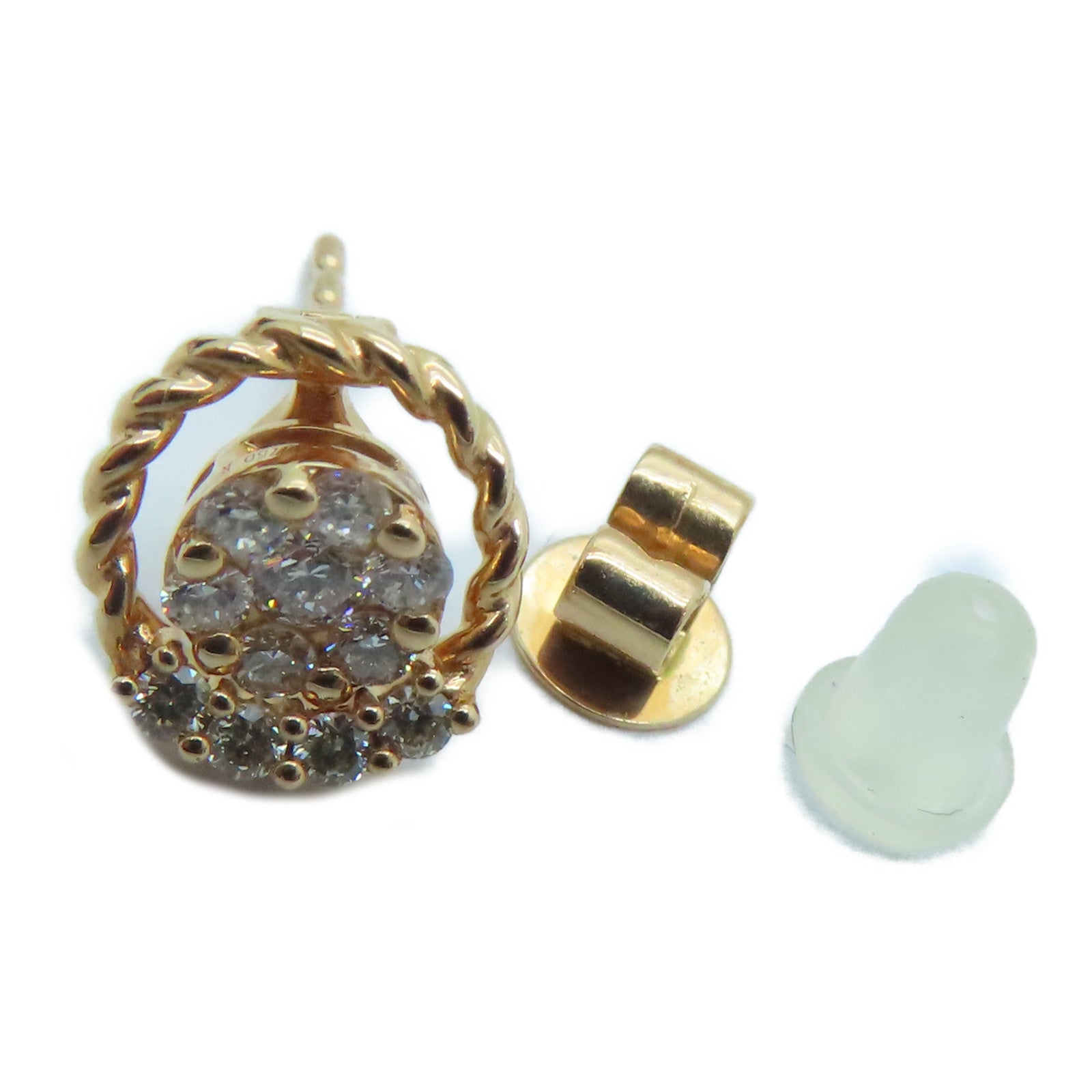 JEWELRY 【激減優惠】18K玫瑰金Diamond Earring 0.4ct鑽石耳環
