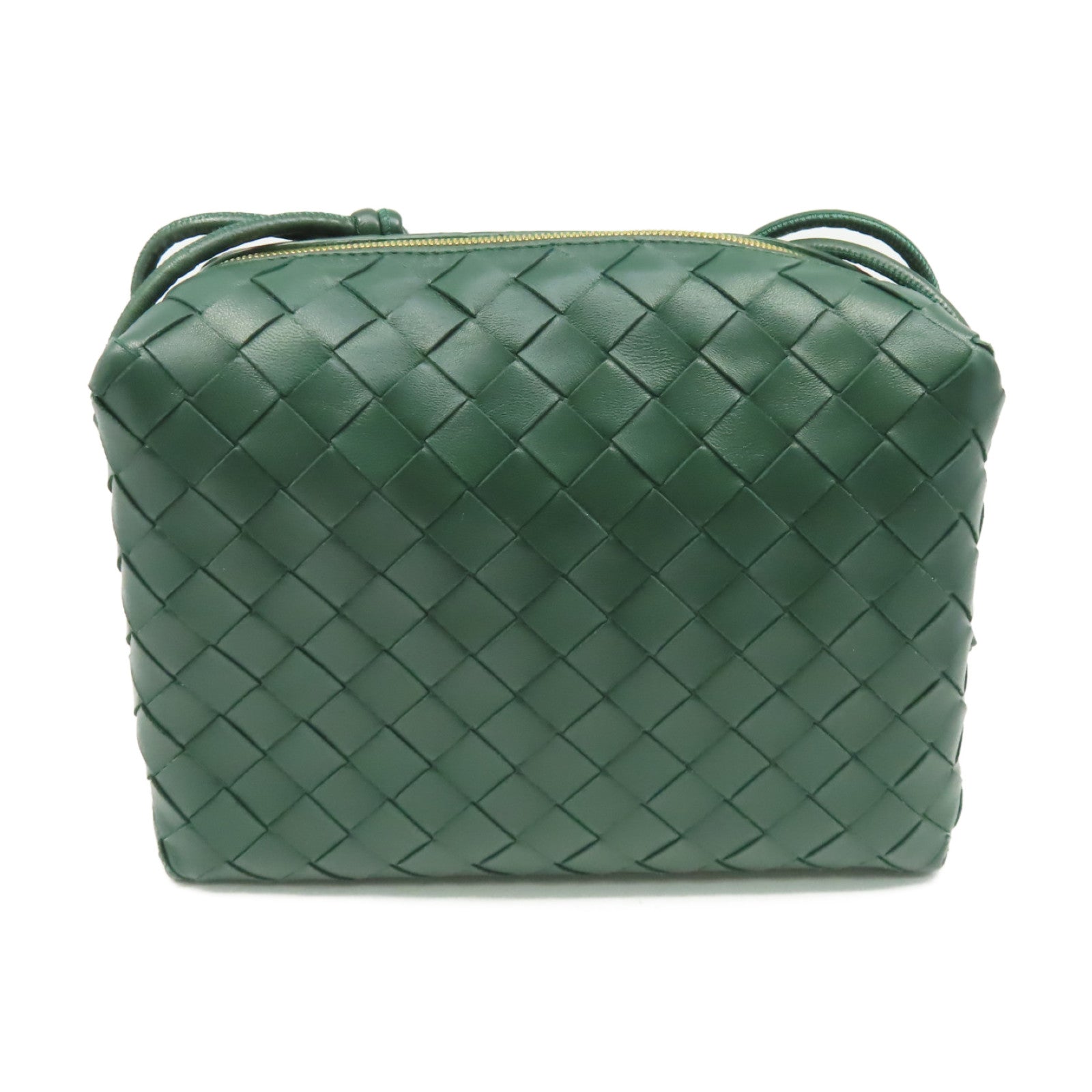BOTTEGA VENETA 織紋皮革Shoulder Bag肩背袋綠色