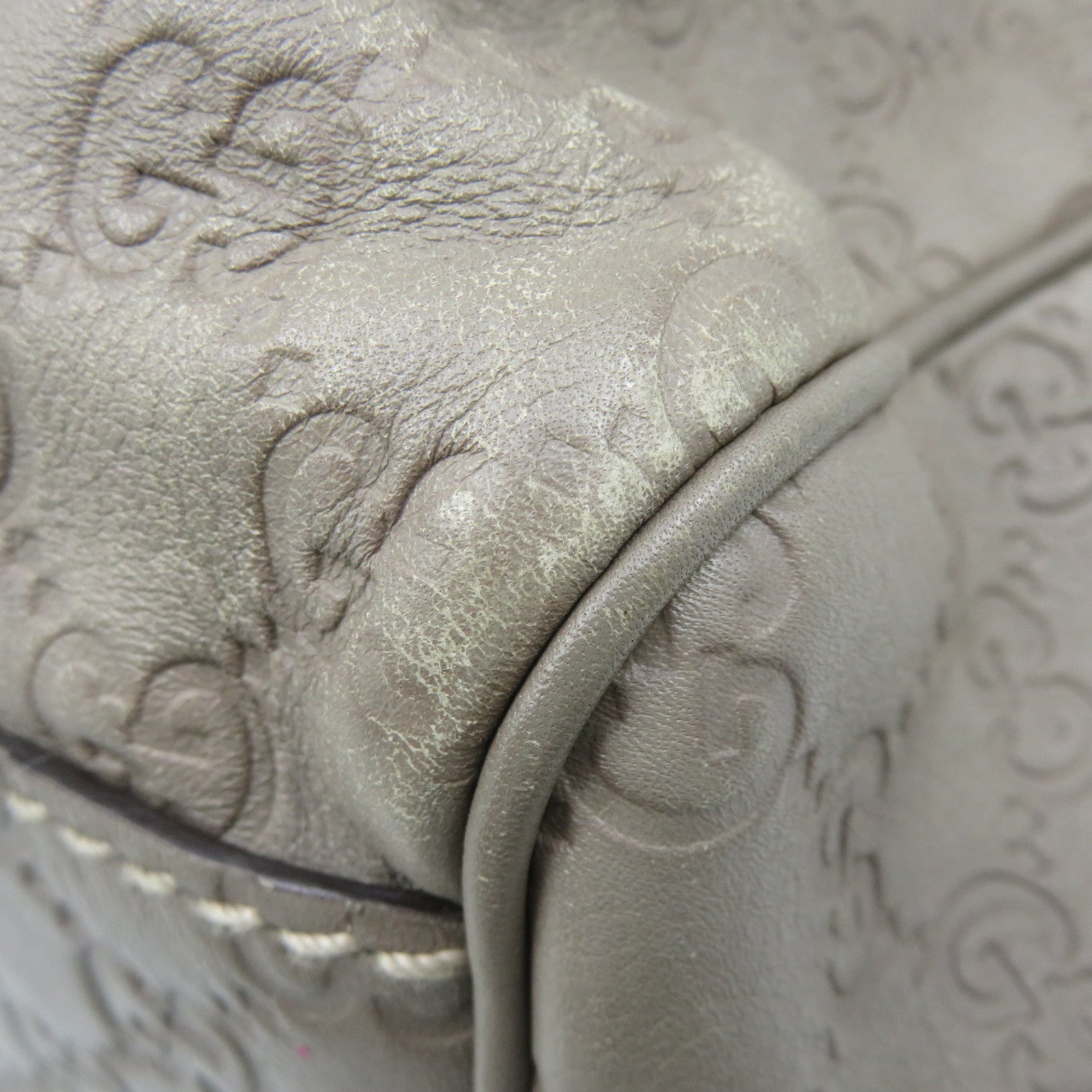 GUCCI 【激减优惠】牛皮皮革Sukey Tote Bag手挽袋灰色