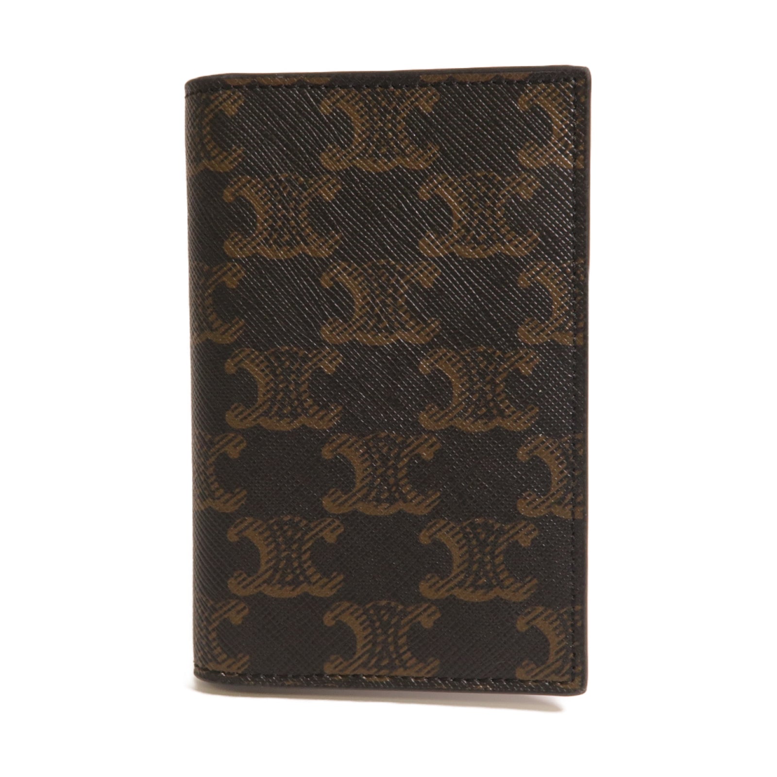 CELINE 塗層帆布Vertical Card Case卡片套啡色