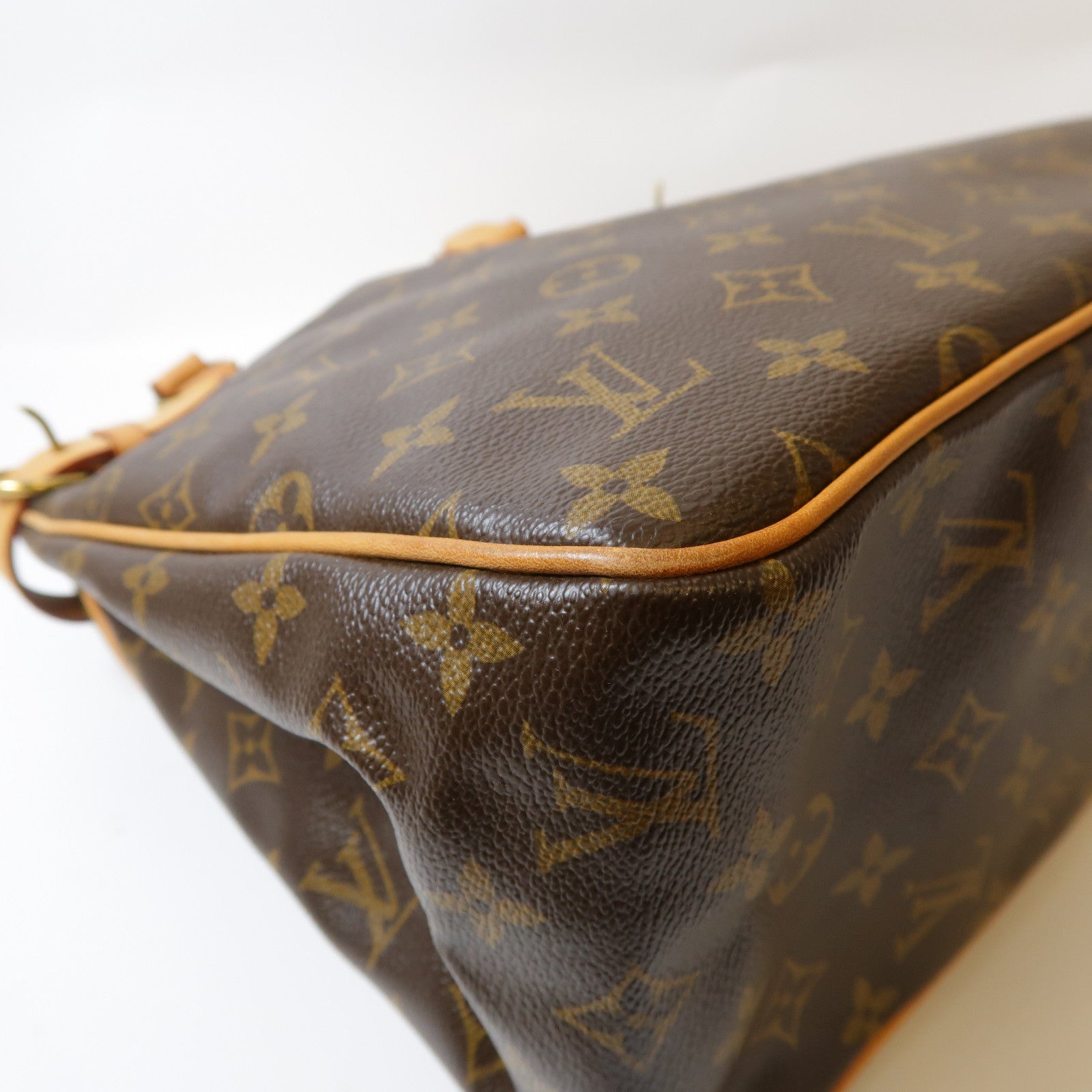 LOUIS VUITTON Monogram Batignolles Horizont金扣肩背袋啡色