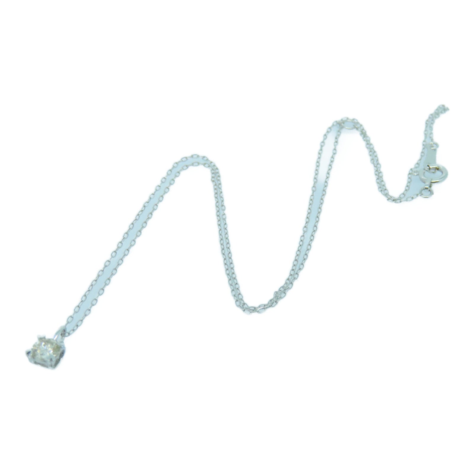 JEWELRY 18K白金Diamond Necklace 0.20ct钻石项链