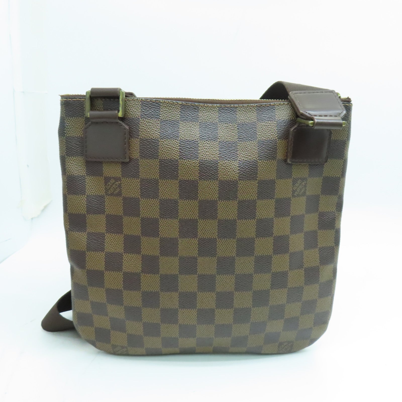 LOUIS VUITTON Damier Pochette Bosphore Shoulder Bag金扣肩背袋啡色