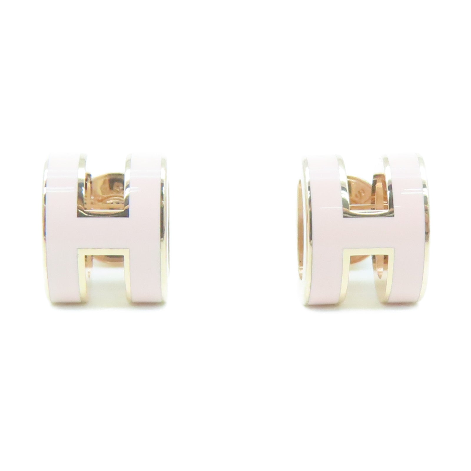 HERMES 金屬Earrings耳環粉紅色/金色