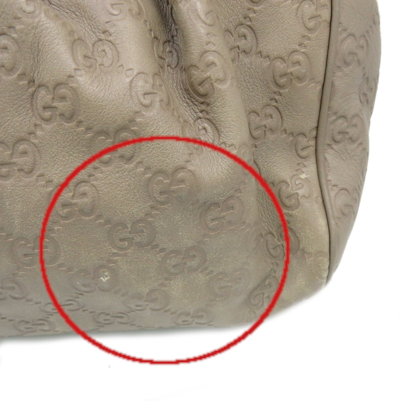 GUCCI 【激减优惠】牛皮皮革Sukey Tote Bag手挽袋灰色