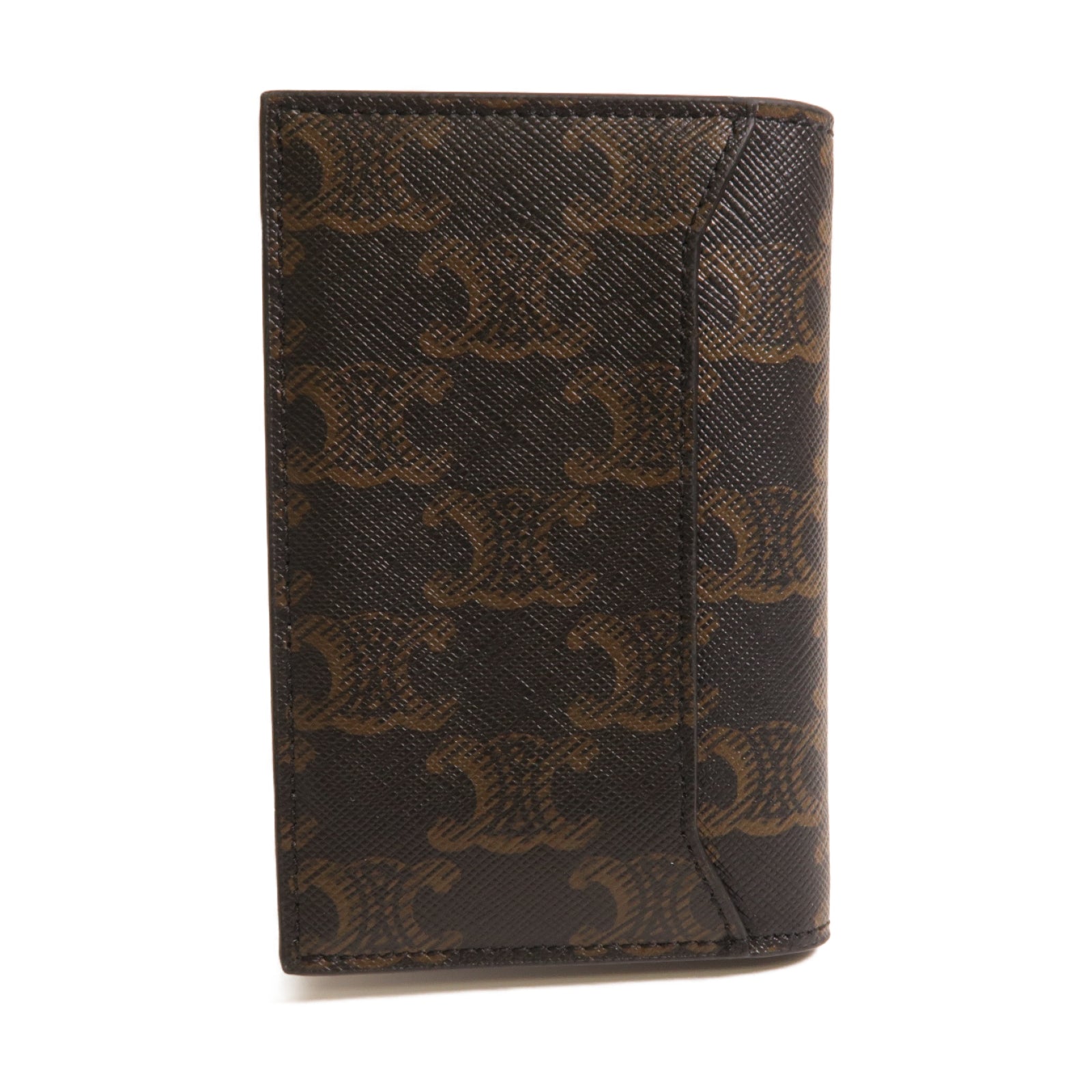CELINE 塗層帆布Vertical Card Case卡片套啡色