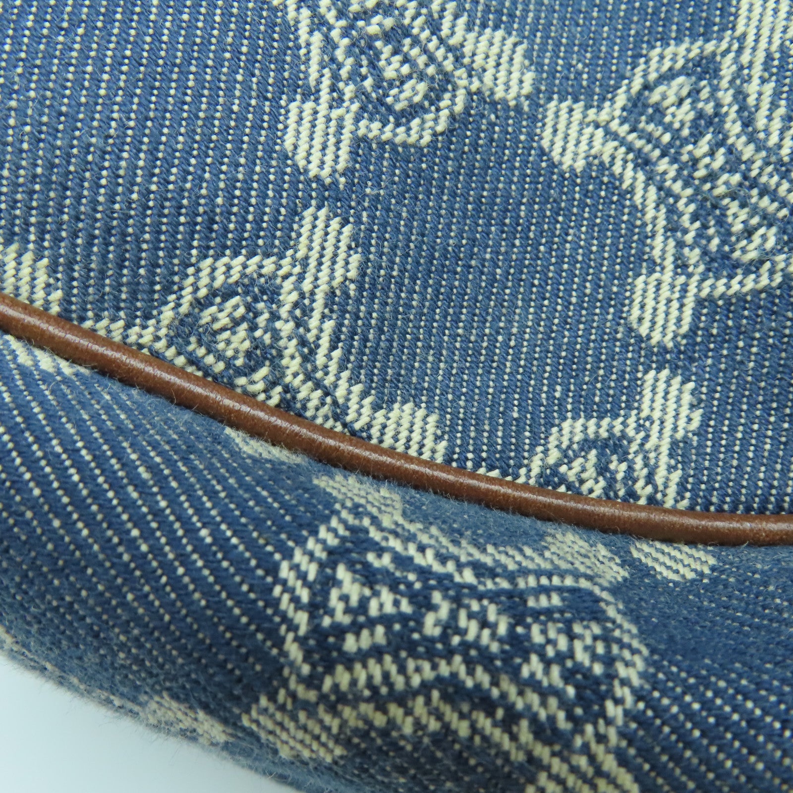 CELINE 帆布Shoulder Bag金扣肩背袋藍色