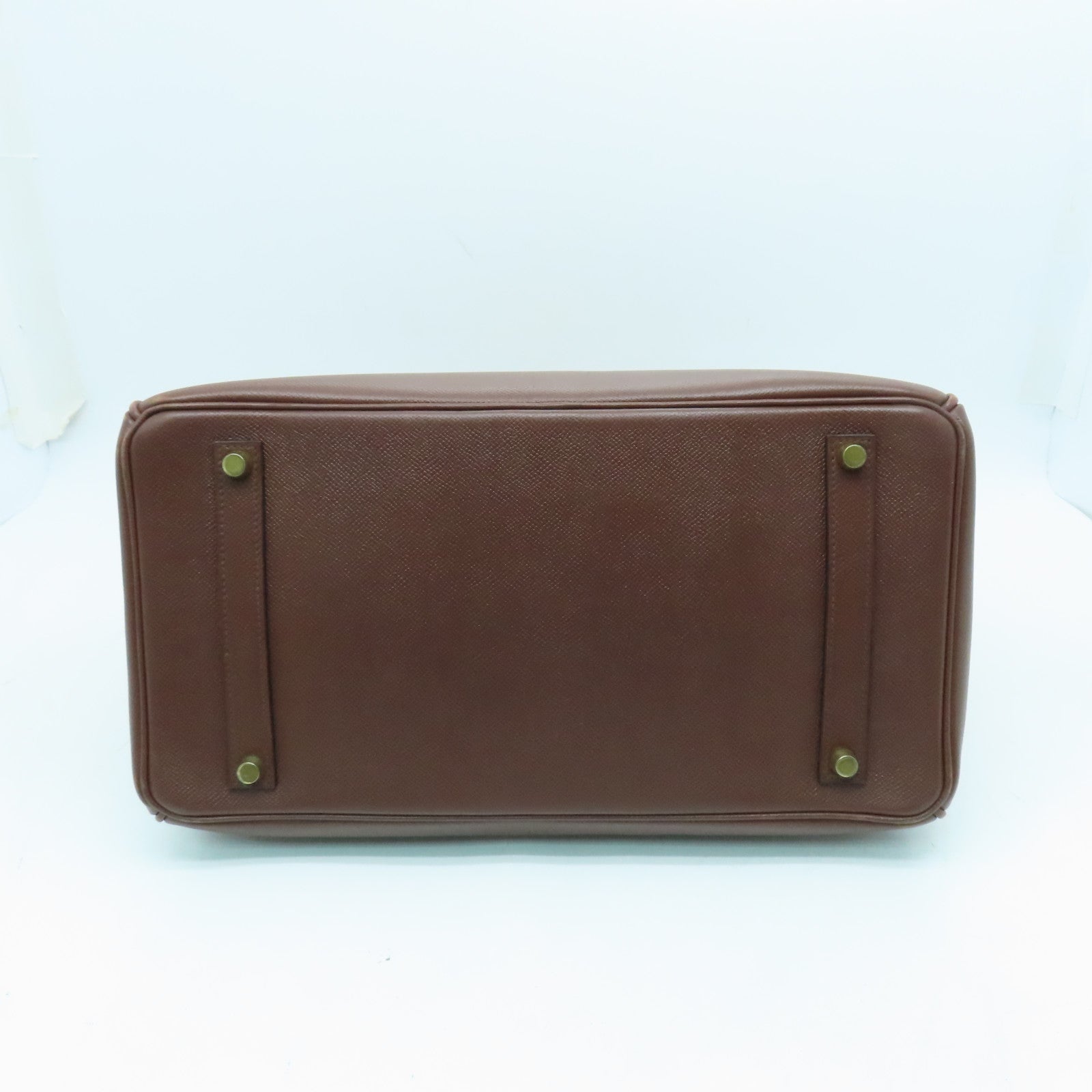 HERMES VGC皮革Birkin 35金扣手挽袋啡色