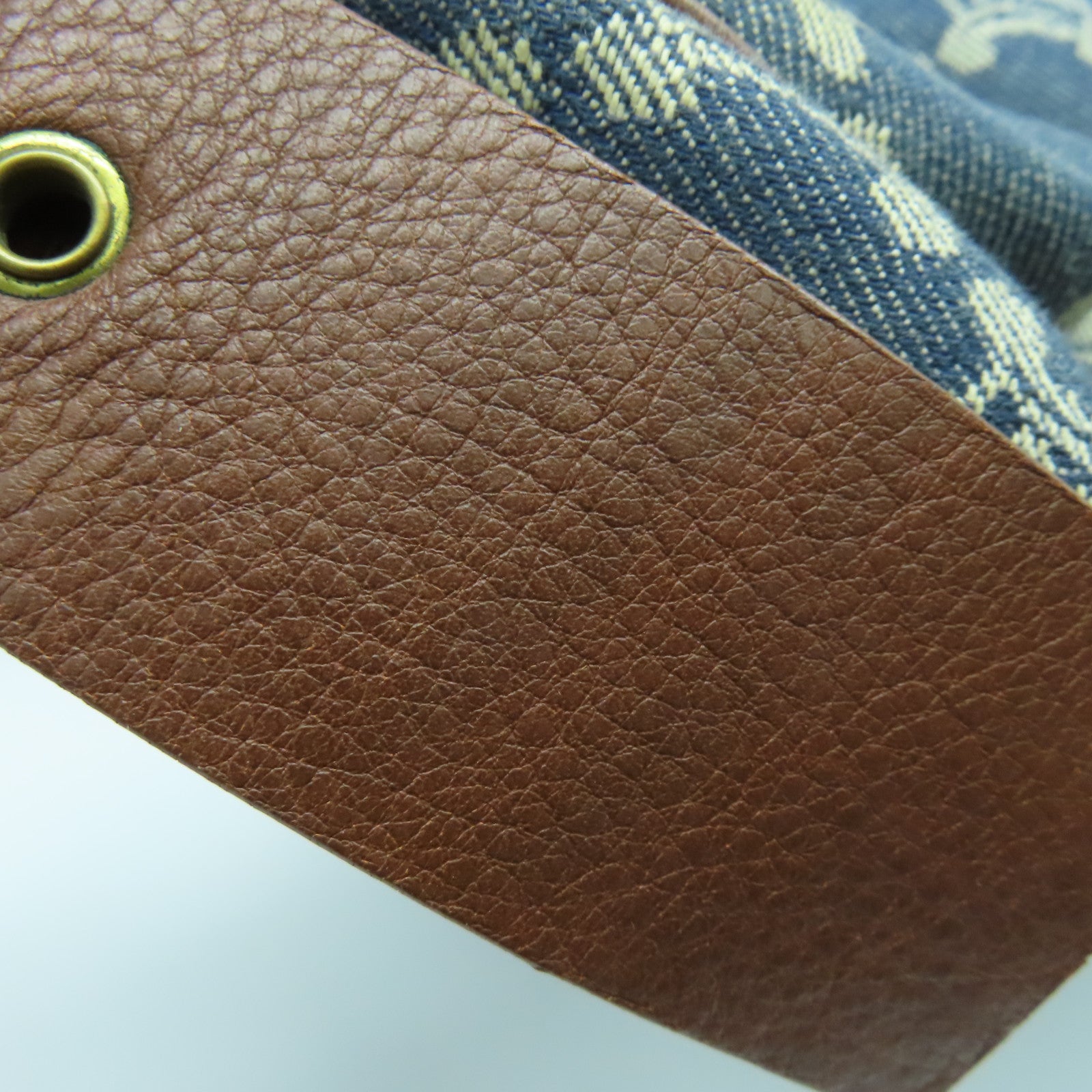 CELINE 帆布Shoulder Bag金扣肩背袋藍色