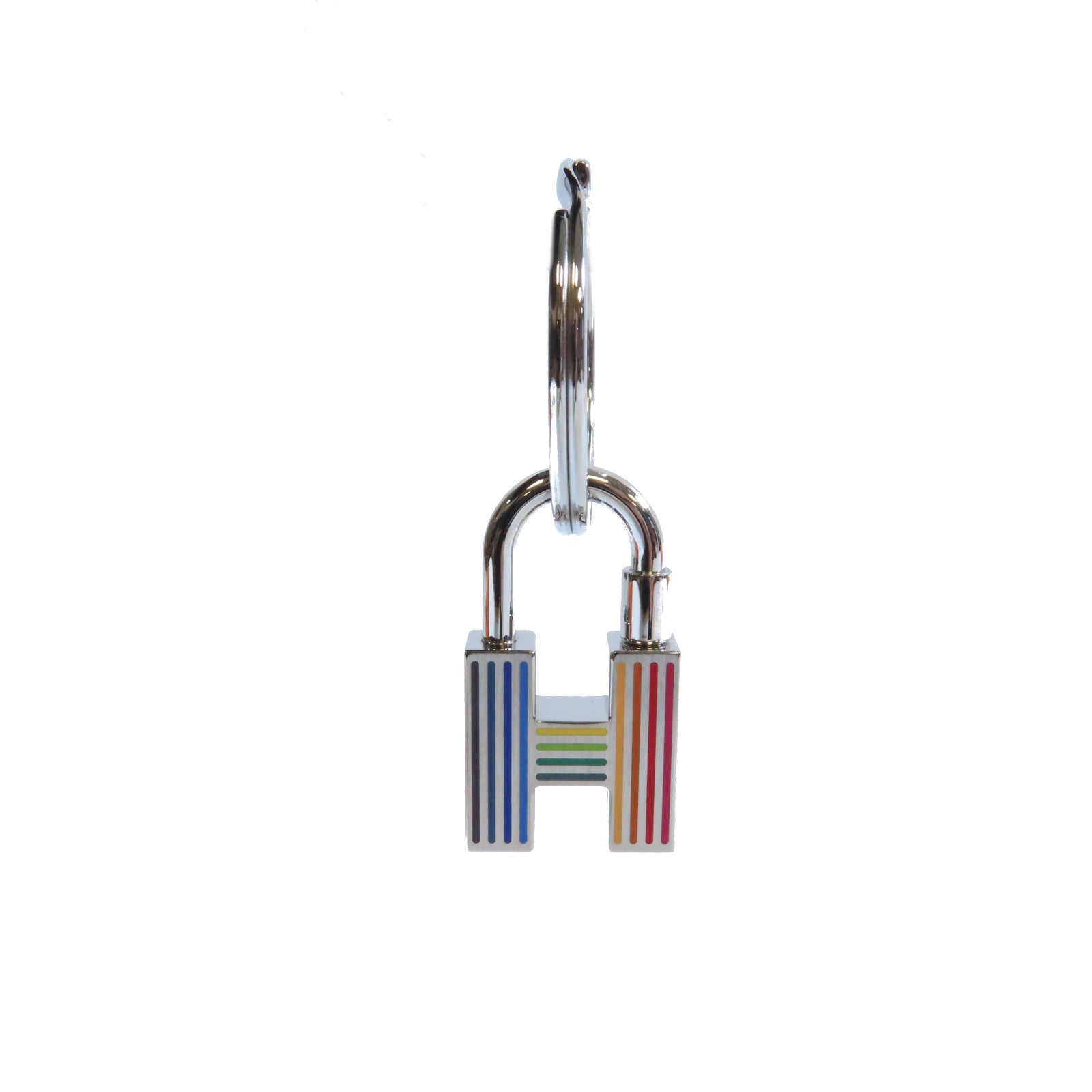 HERMES 金屬Key Ring鑰匙圈銀色/彩色