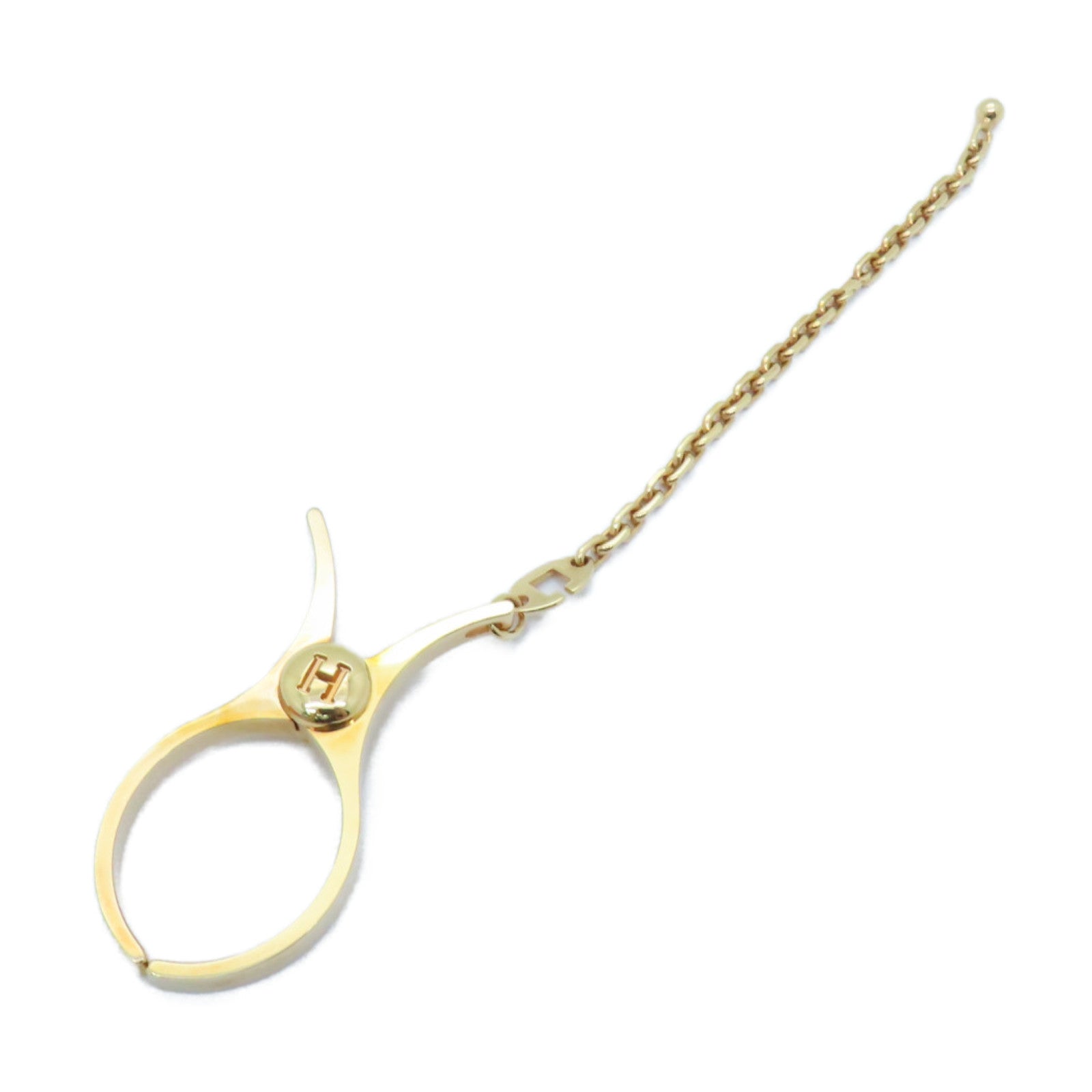 HERMES Metal Filon Glore Clip Gold