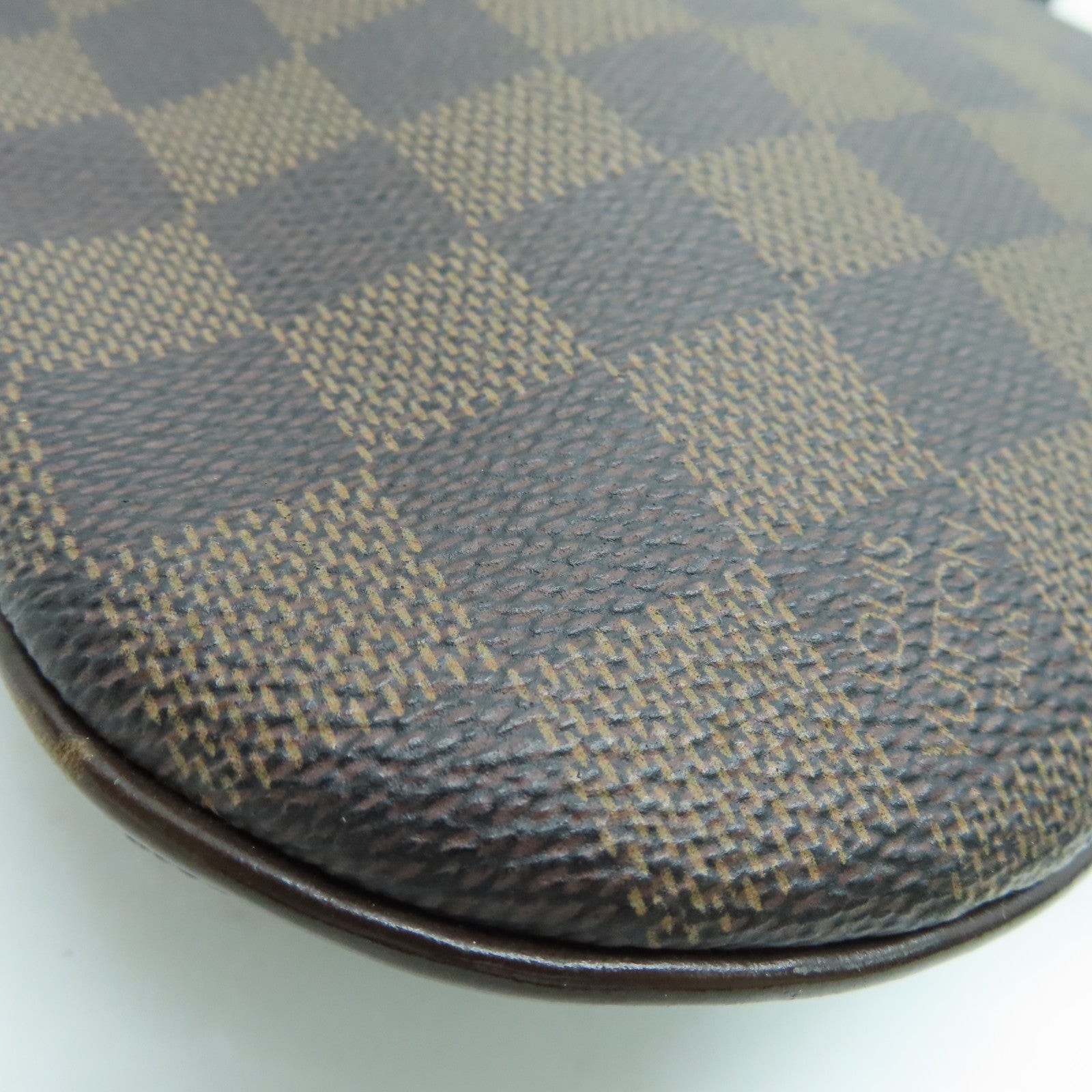 LOUIS VUITTON Damier Pochette Bosphore Shoulder Bag金扣肩背袋啡色