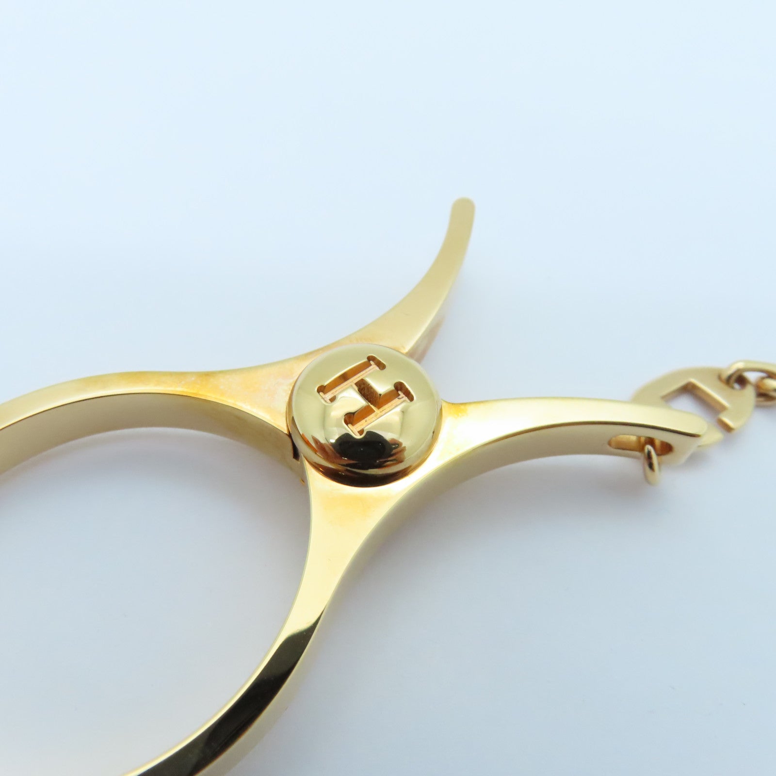 HERMES Metal Filon Glore Clip Gold