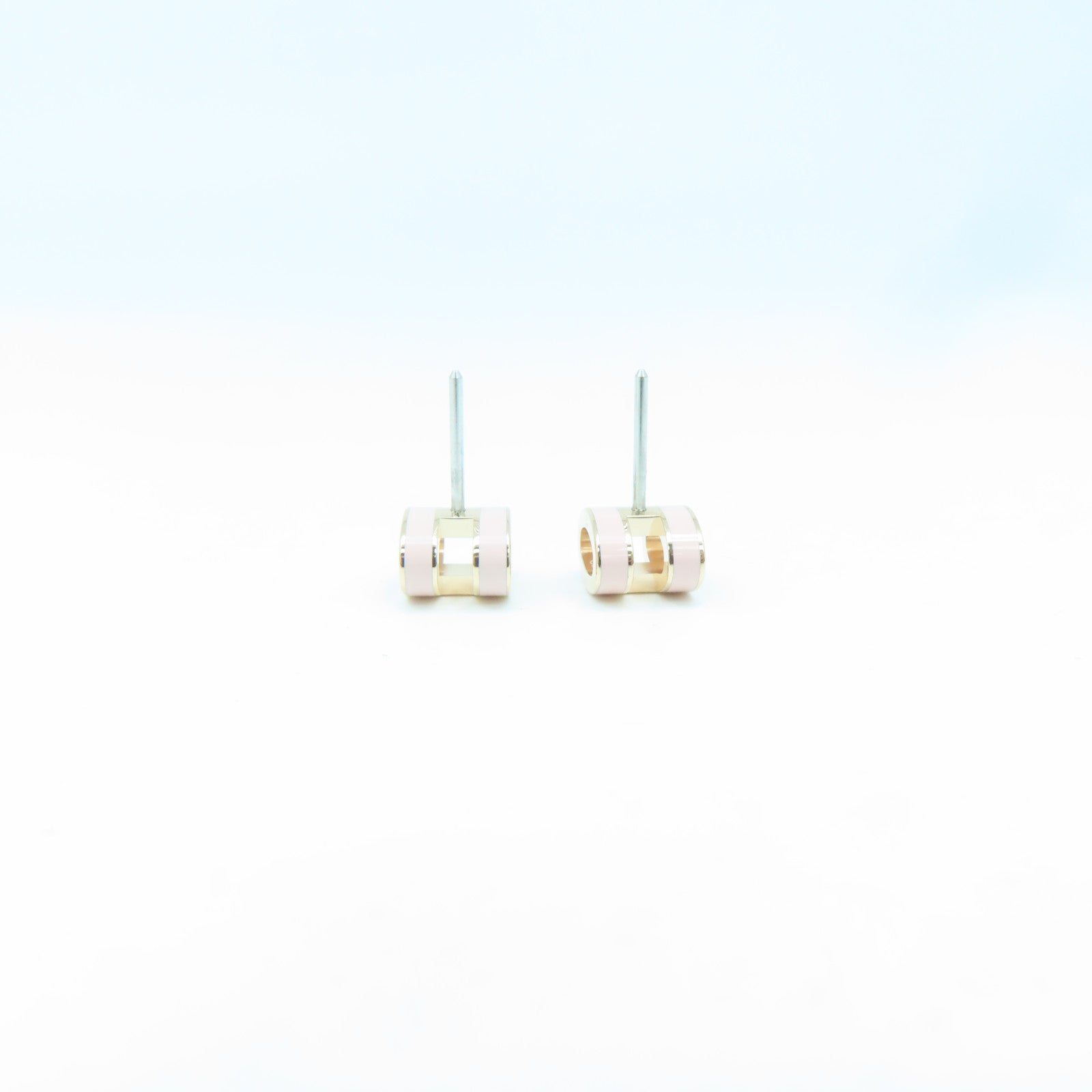 HERMES 金屬Earrings耳環粉紅色/金色