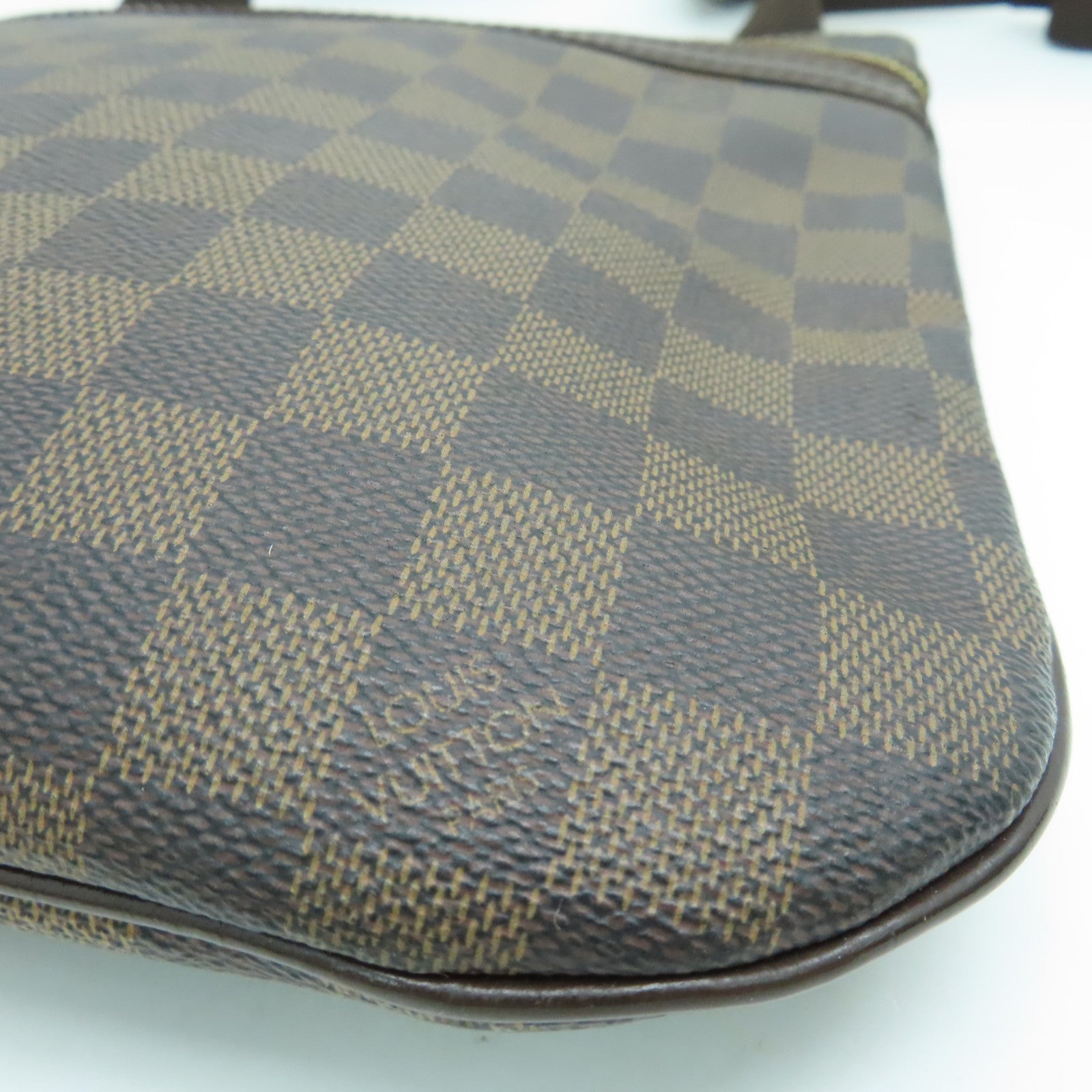 LOUIS VUITTON Damier Pochette Bosphore Shoulder Bag金扣肩背袋啡色