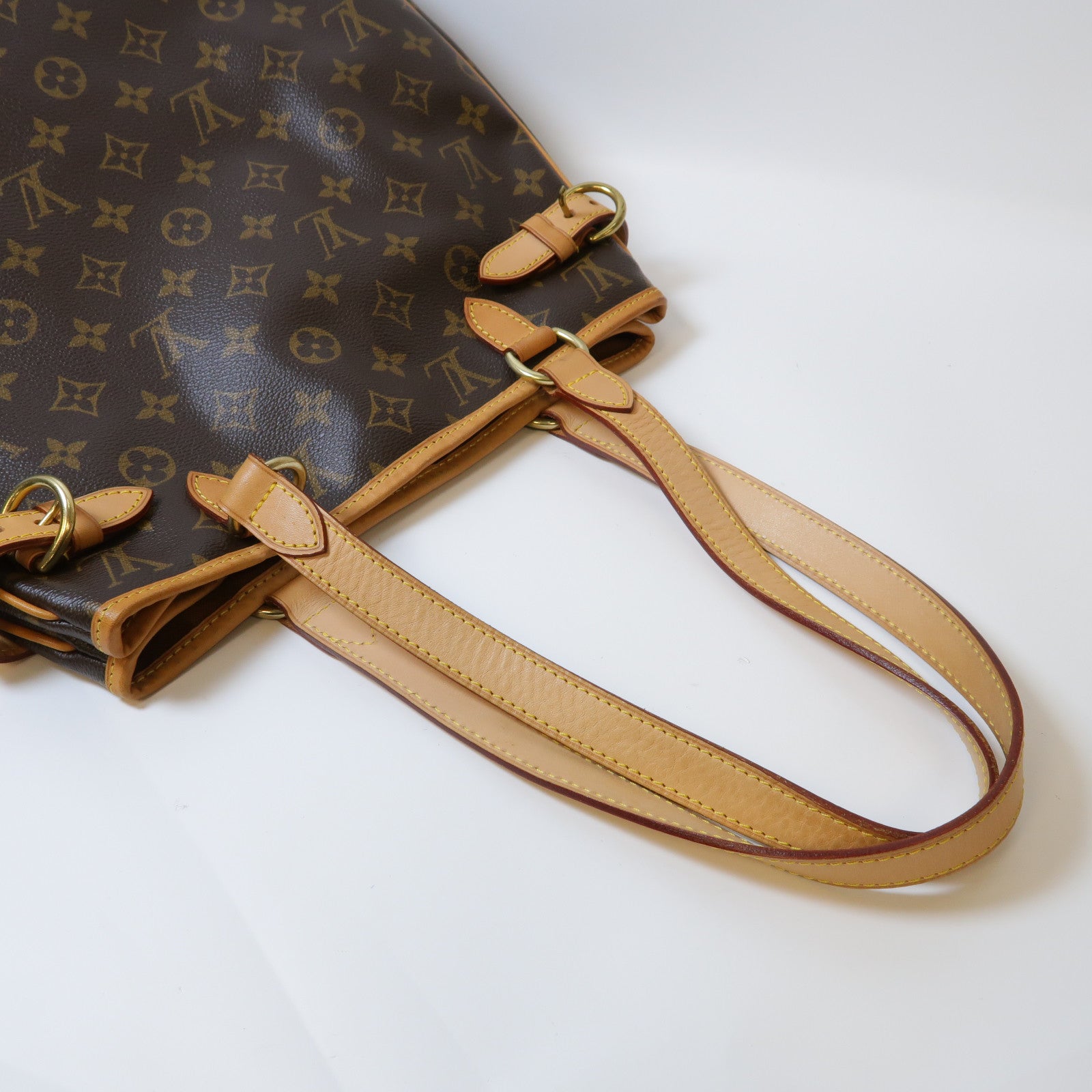 LOUIS VUITTON Monogram Batignolles Horizont金扣肩背袋啡色