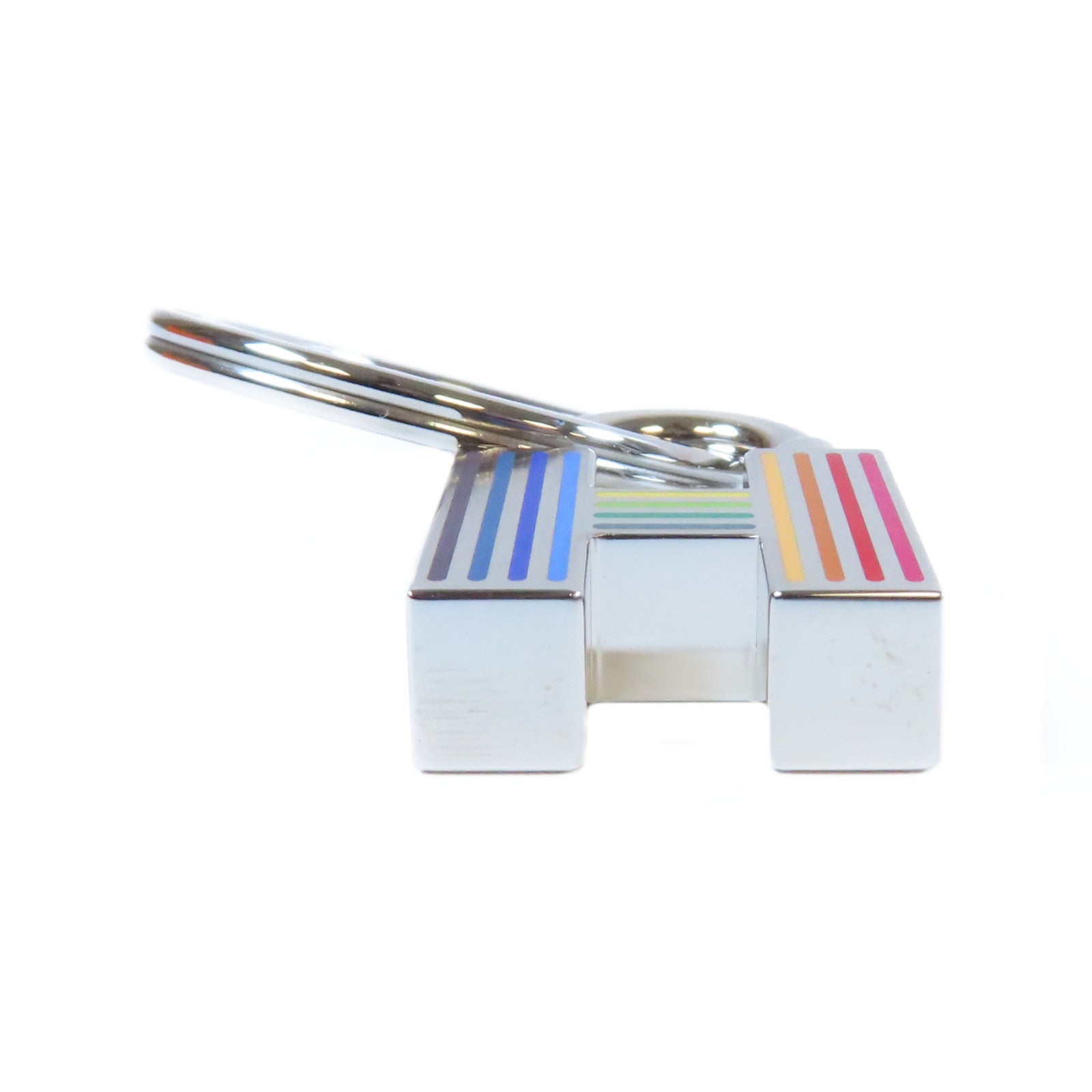 HERMES 金屬Key Ring鑰匙圈銀色/彩色