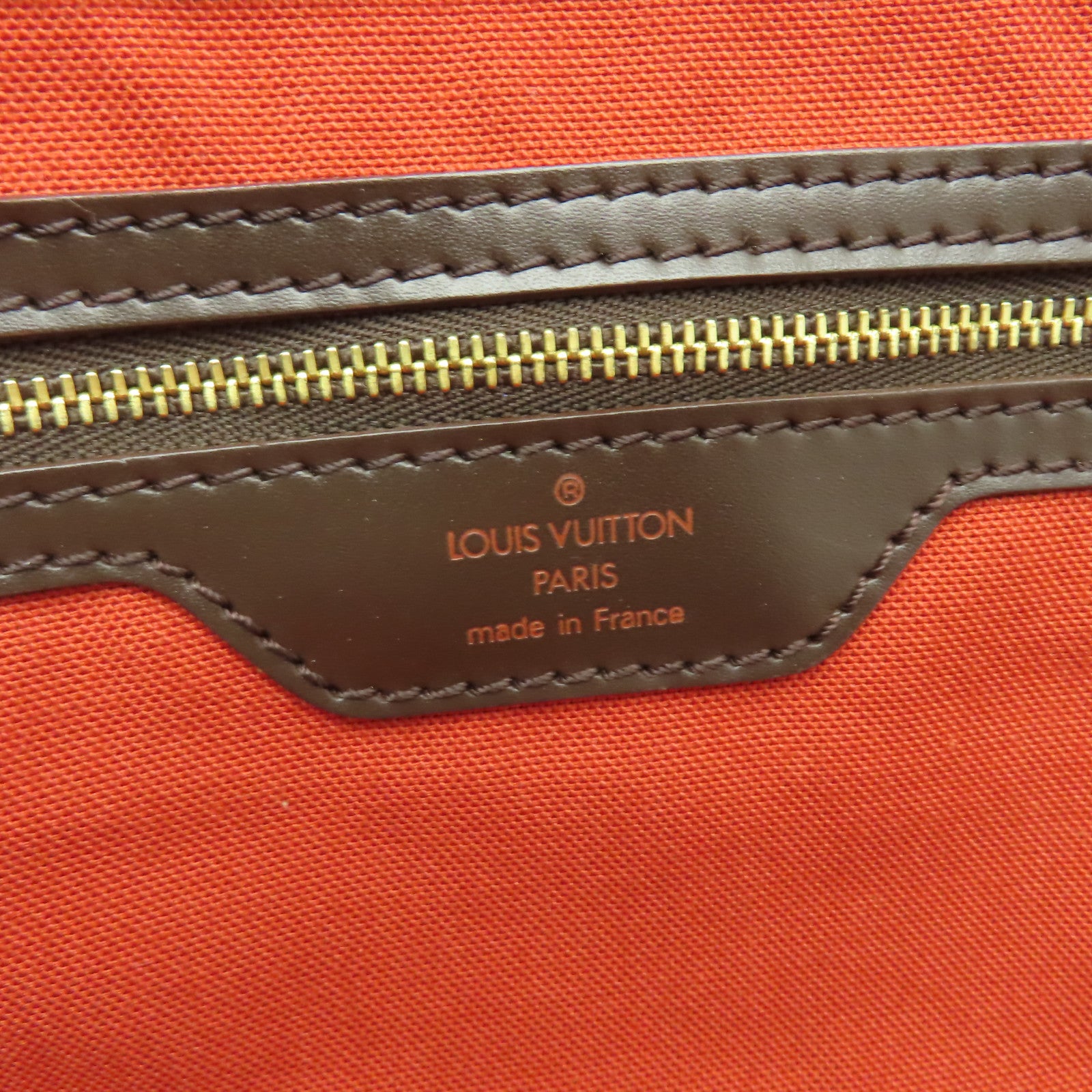 LOUIS VUITTON 【激減優惠】Damier Greenwich GM金扣波士頓包棕色